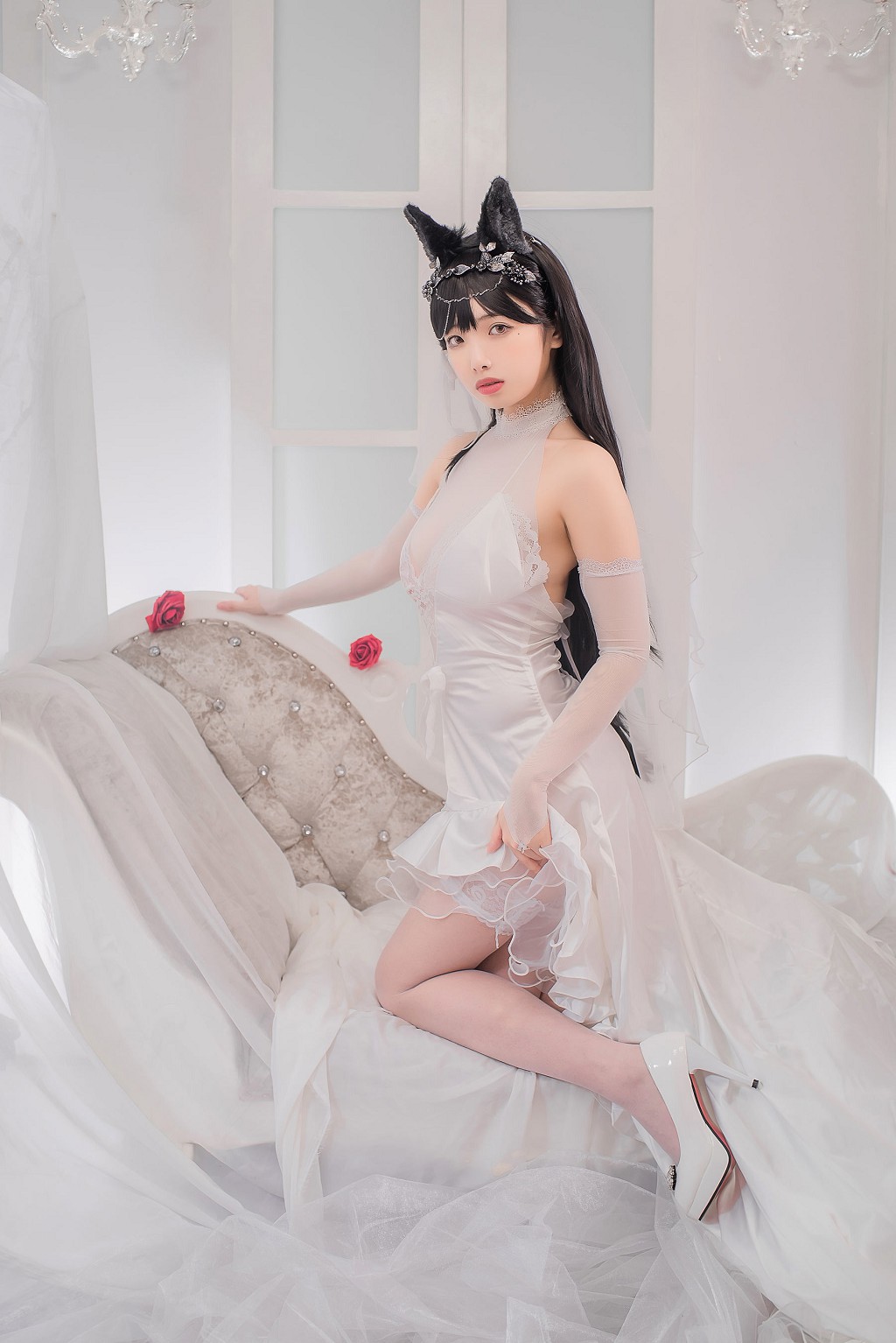 ウェン妹の理不尽 《愛宕花嫁》 [COSPLAY福利] 写真集[32P