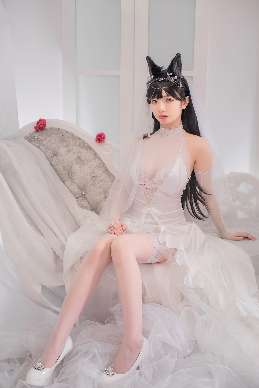 ウェン妹の理不尽 《愛宕花嫁》 [COSPLAY福利] 写真集[32P