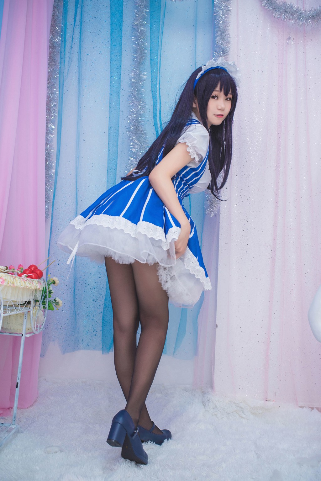 白金サキ《メイド》[コスプレ福利] 写真集[21P