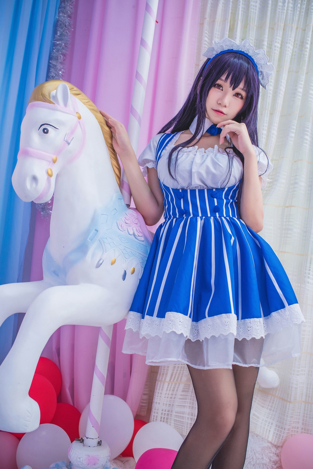 白金サキ《メイド》[コスプレ福利] 写真集[21P