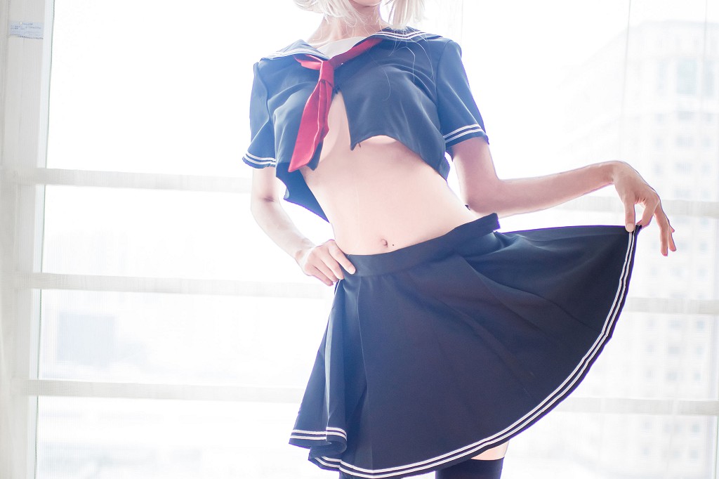 คน气 COSER มู่หมียนหมียน OwO 《ฌานน์ ดาร์ก (ดำ)》 [Cosplay 福利] หนังสือภาพ [23P
