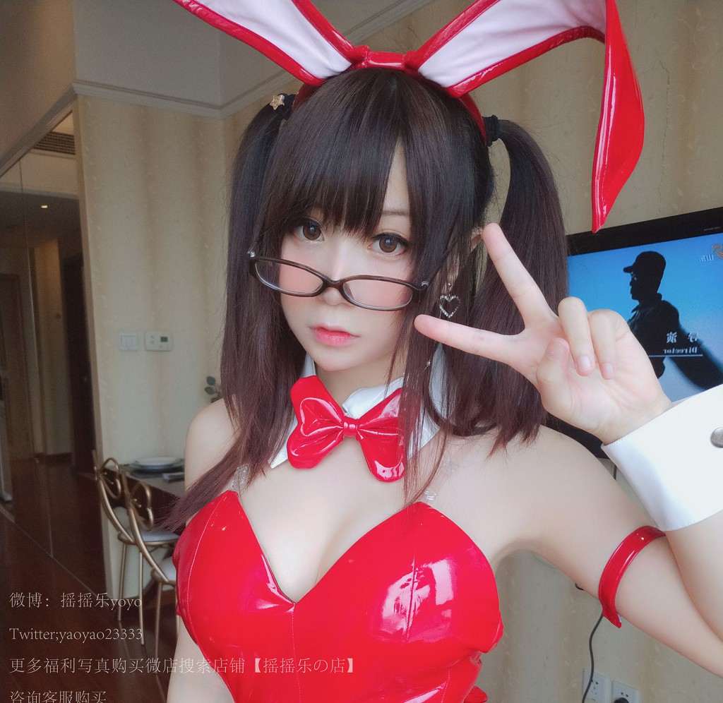 摇摇乐yoyo《バニーガール ブラックネットストッキング》 [コスプレ美女] 写真集[120P