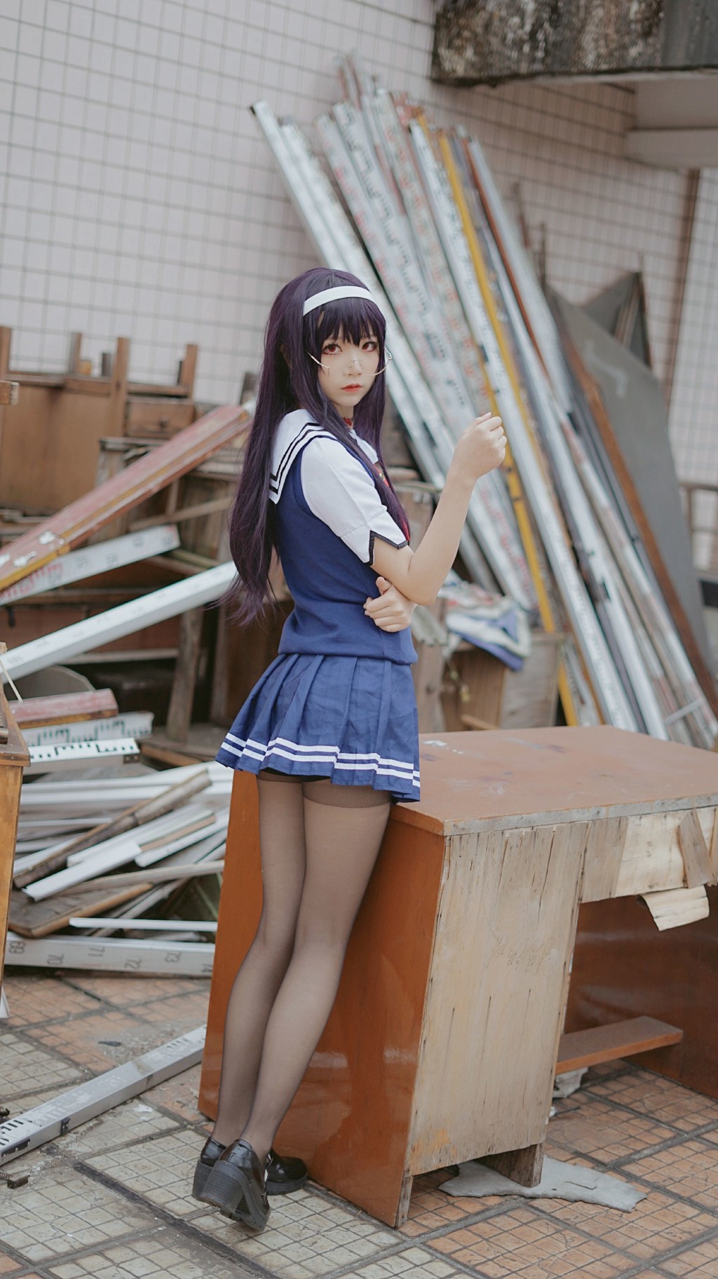 Innocent Girl Wu Geng Bai Gui 'Senpai School Uniform' [Cosplay Beauty] Photo Book [25P
