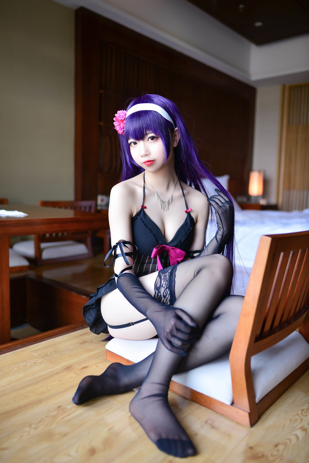 雪琪SAMA《死库水 霞之丘诗羽内衣》 [福利Cosplay] 写真集[35P]