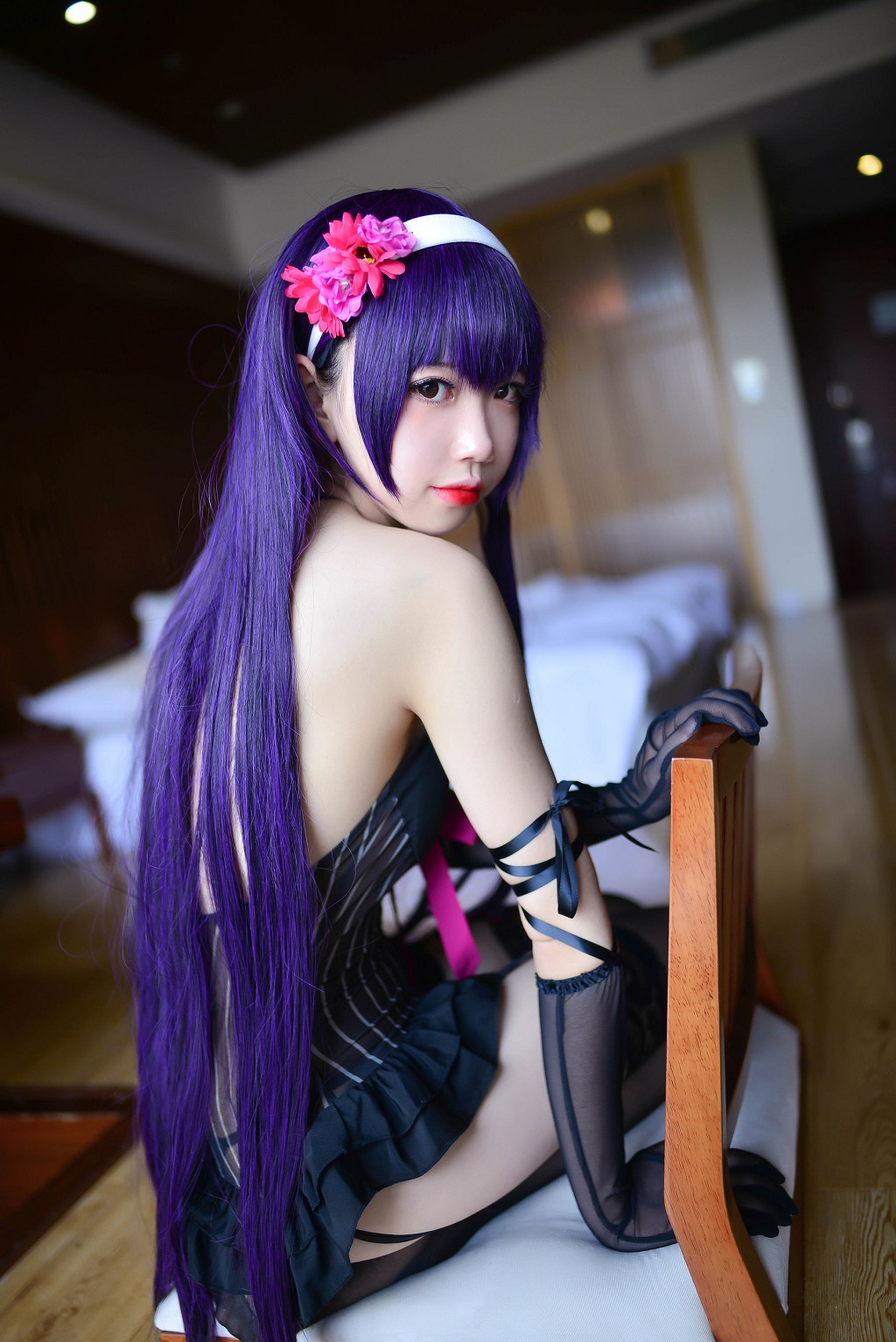雪琪SAMA《死库水 霞之丘诗羽内衣》 [福利Cosplay] 写真集[35P]