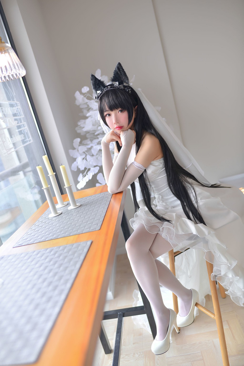 雪琪SAMA《爱宕婚纱》 [福利Cosplay] 写真集[38P]