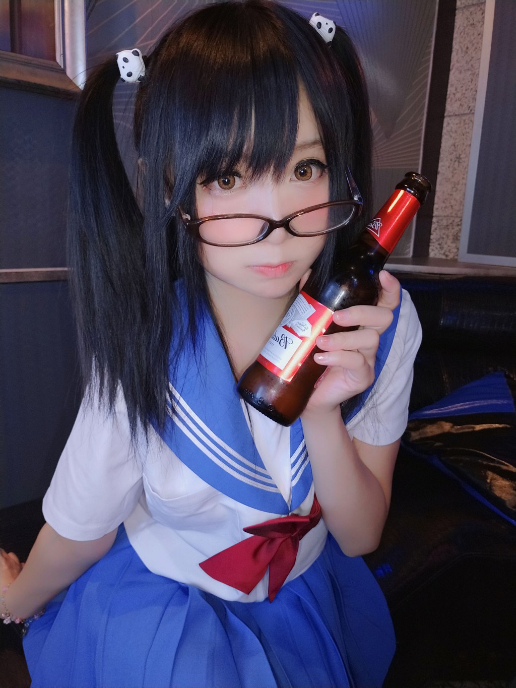 コーサー ヤオヤオラク ヨヨ 《誘惑の小学生妹》 [Cosplay 福利] 写真集[43P