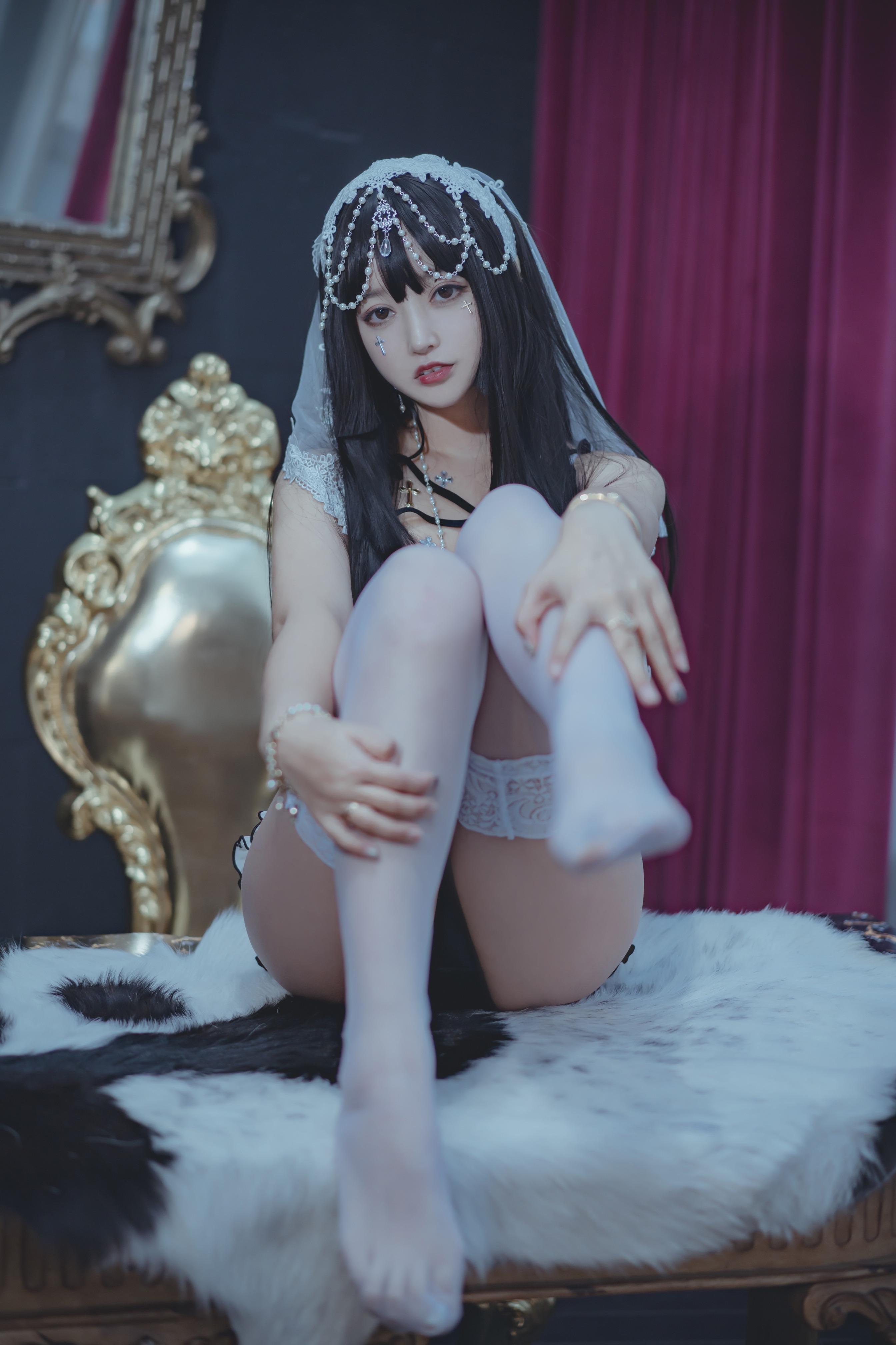 过期米线线喵 - 修女 53P