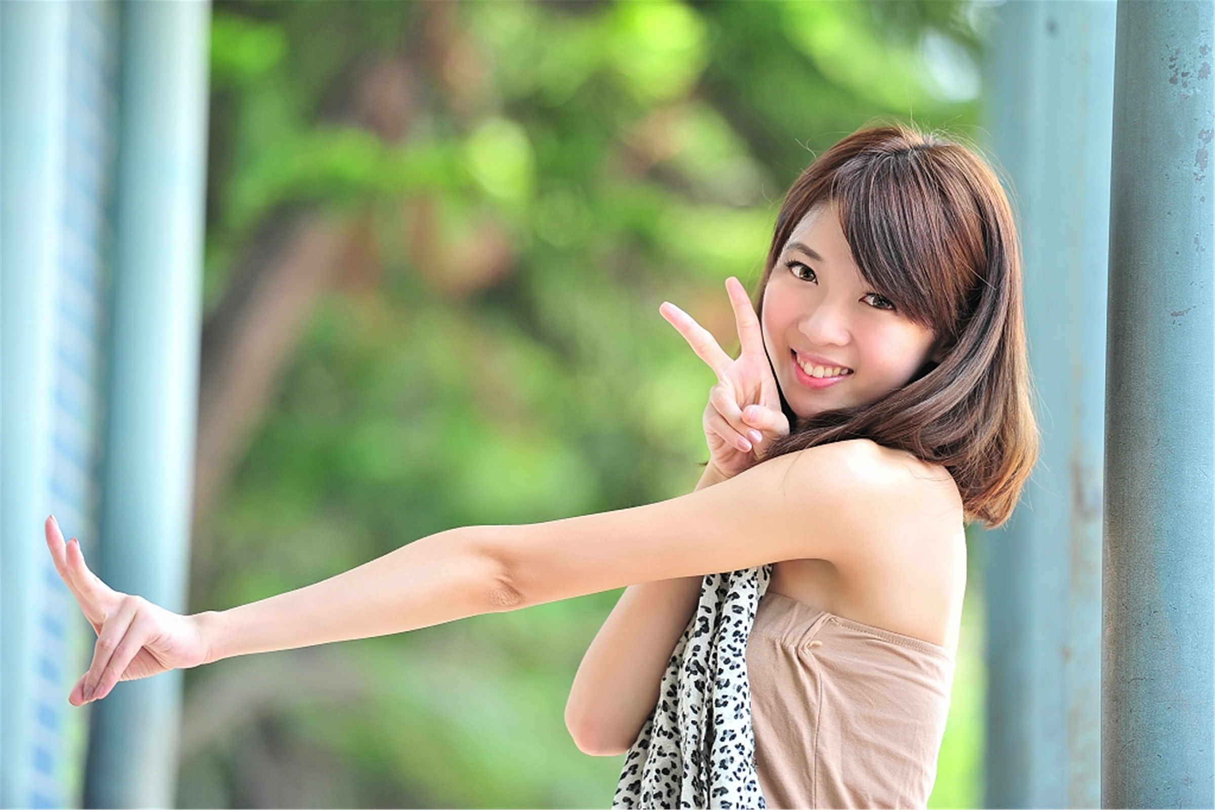 สาวสวยไต้หวัน] เซี่ยวหยู ศิหลินโรงเรียนประถมภายนอกถ่าย