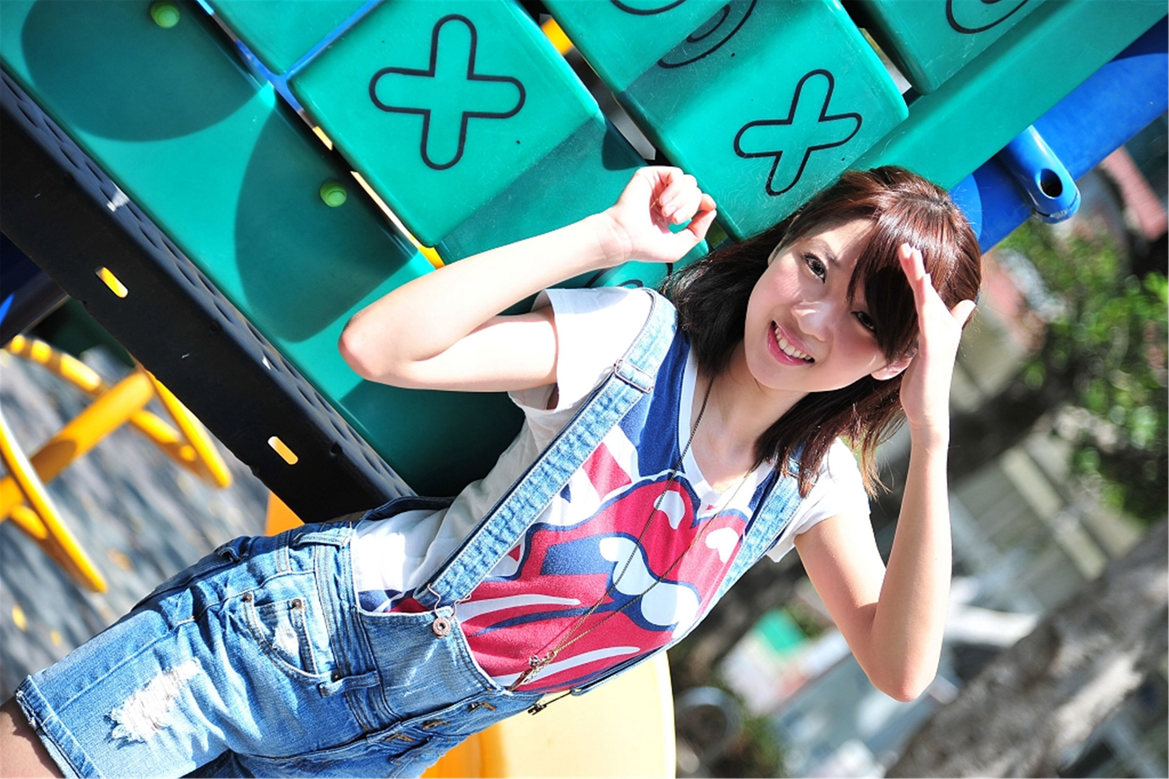 สาวสวยไต้หวัน] เซี่ยวหยู ศิหลินโรงเรียนประถมภายนอกถ่าย