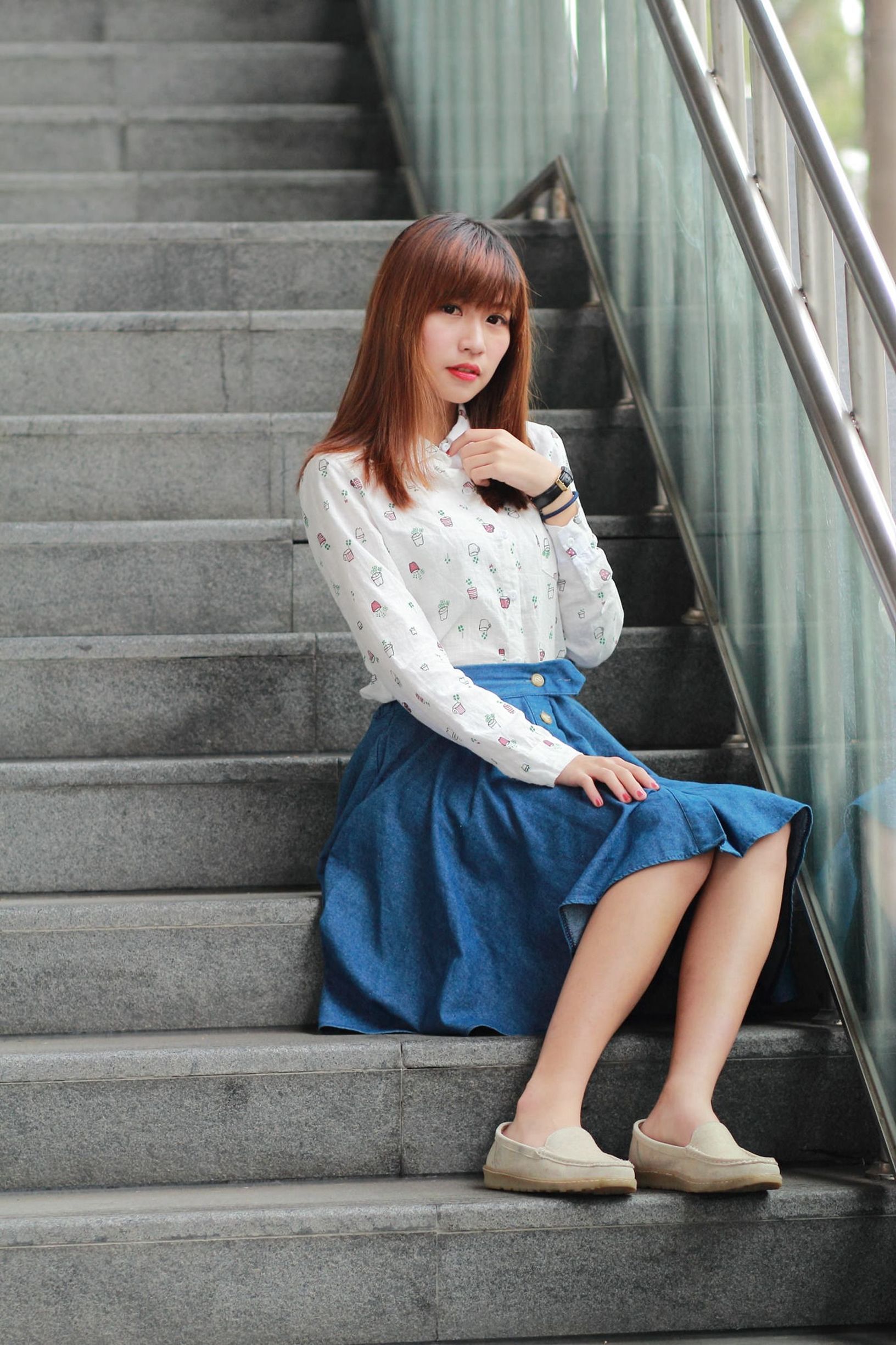 [台湾美女]制服の女生 No.001 林温蒂
