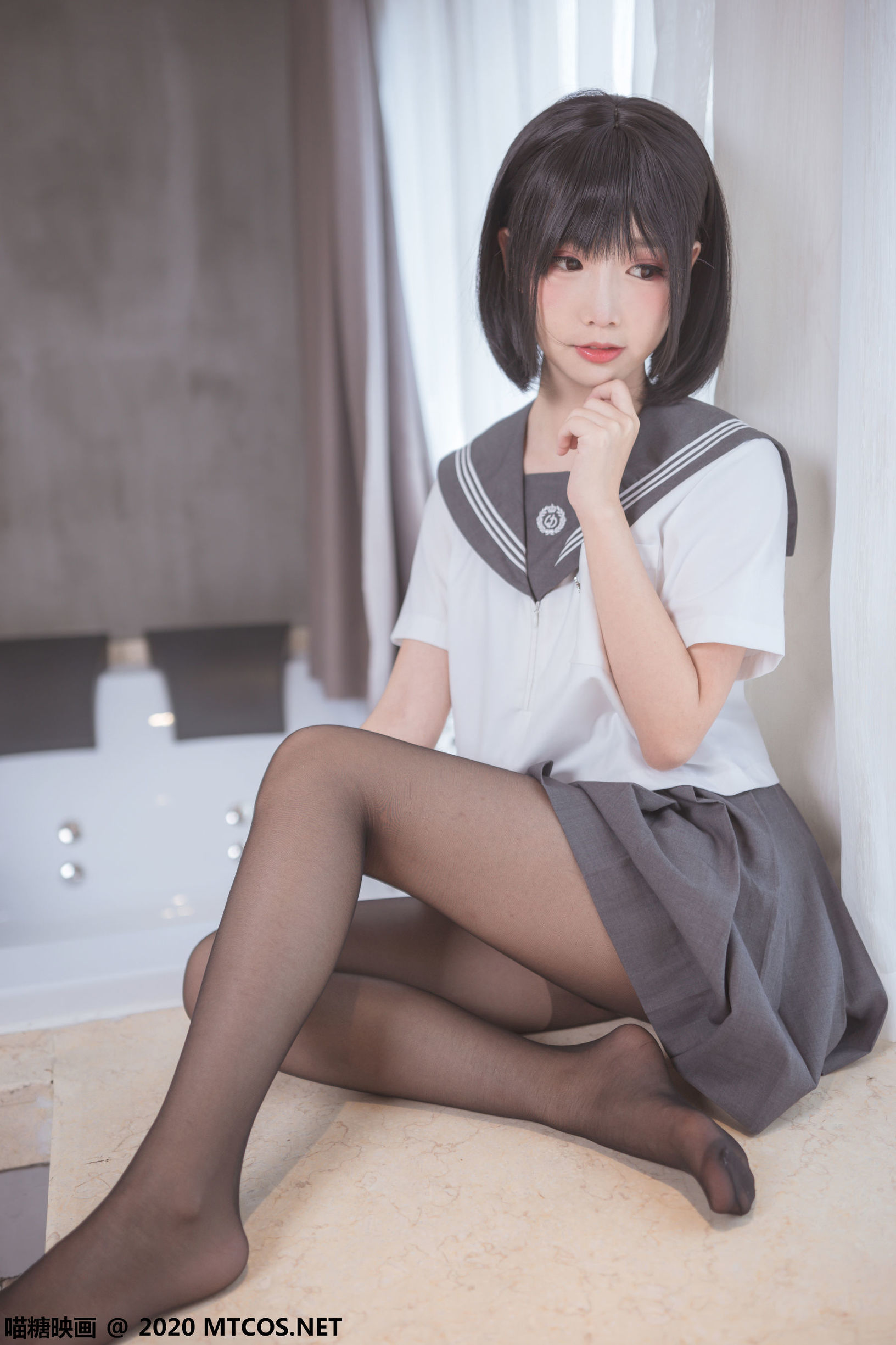 [喵糖映画] JKL.017 黑丝JK制服