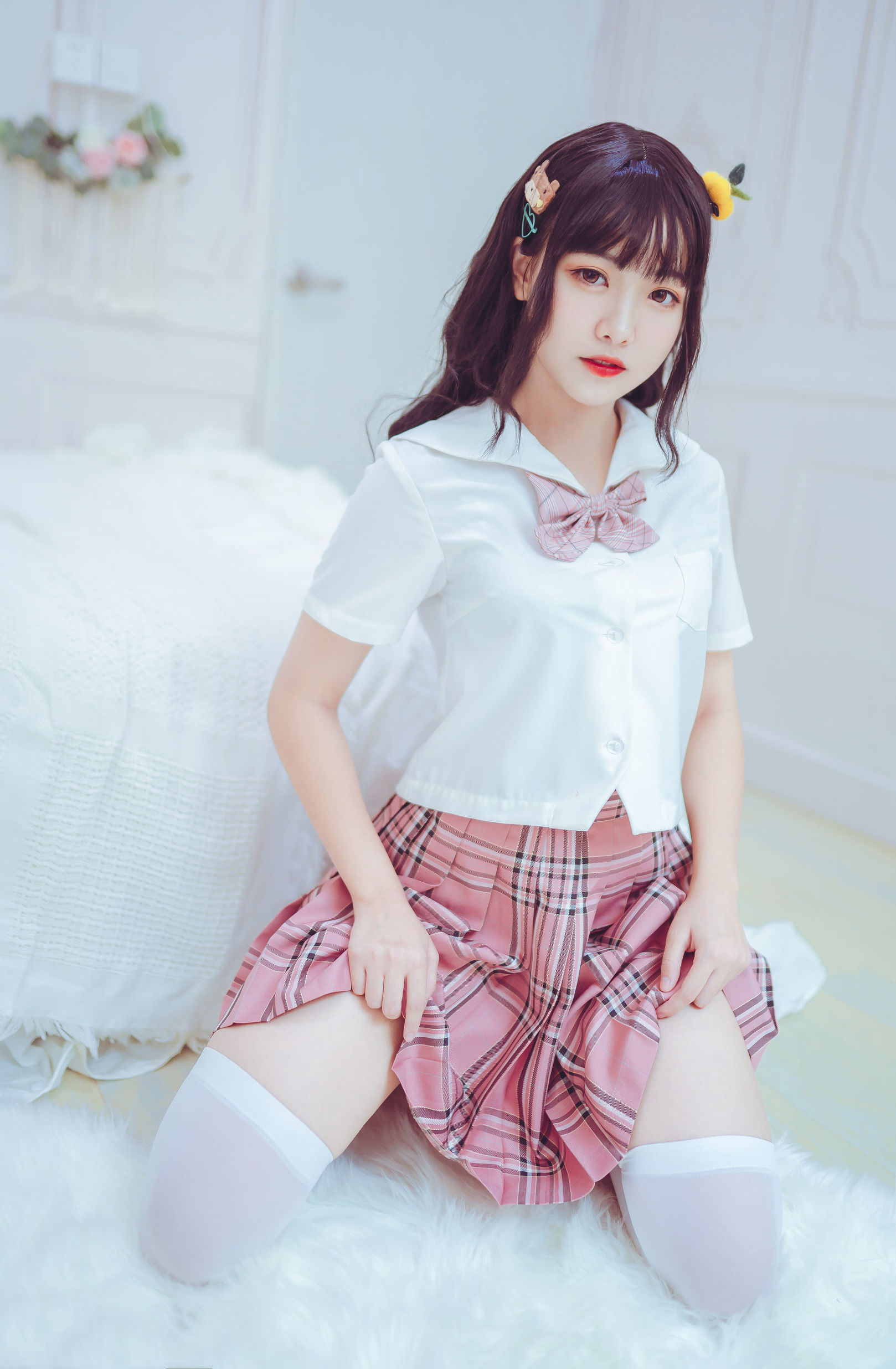 Meow Sugar Film] VOL.001 Over-the-Knee White Silk