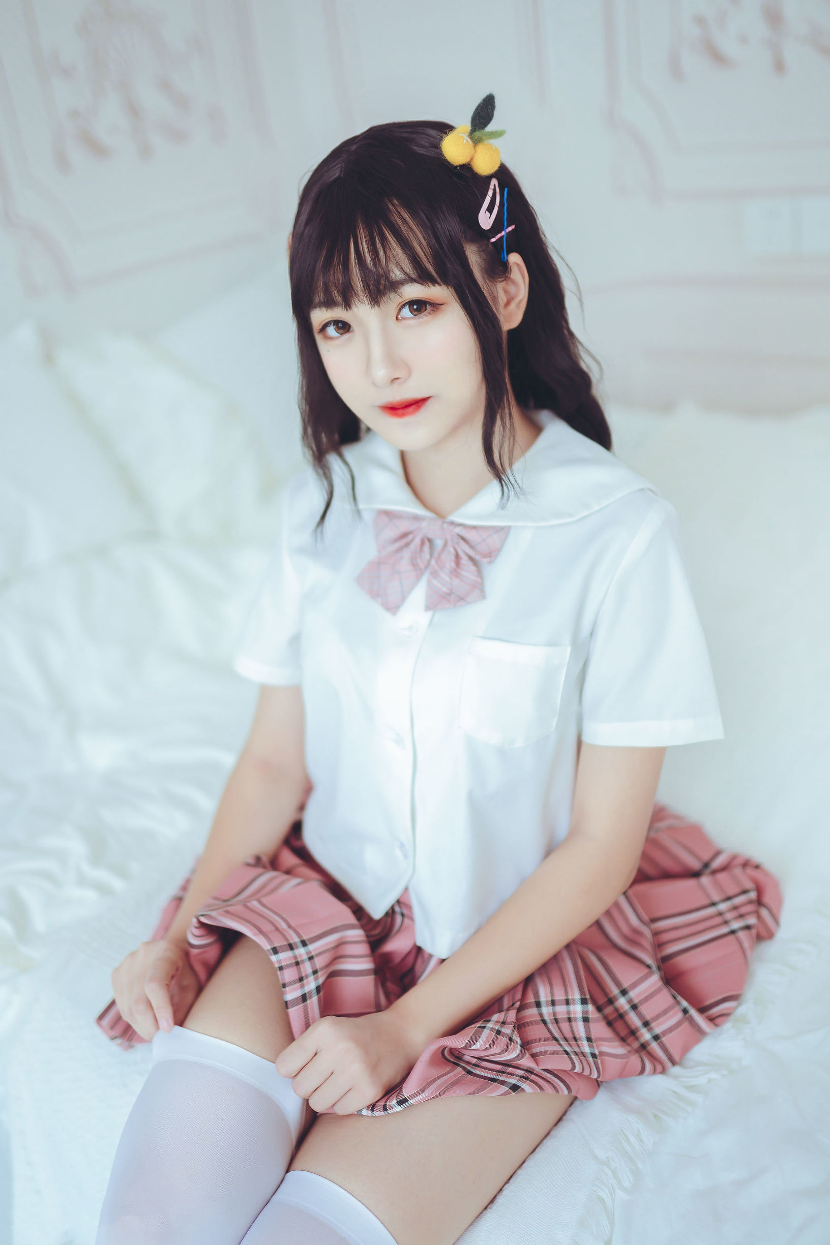 Meow Sugar Film] VOL.001 Over-the-Knee White Silk