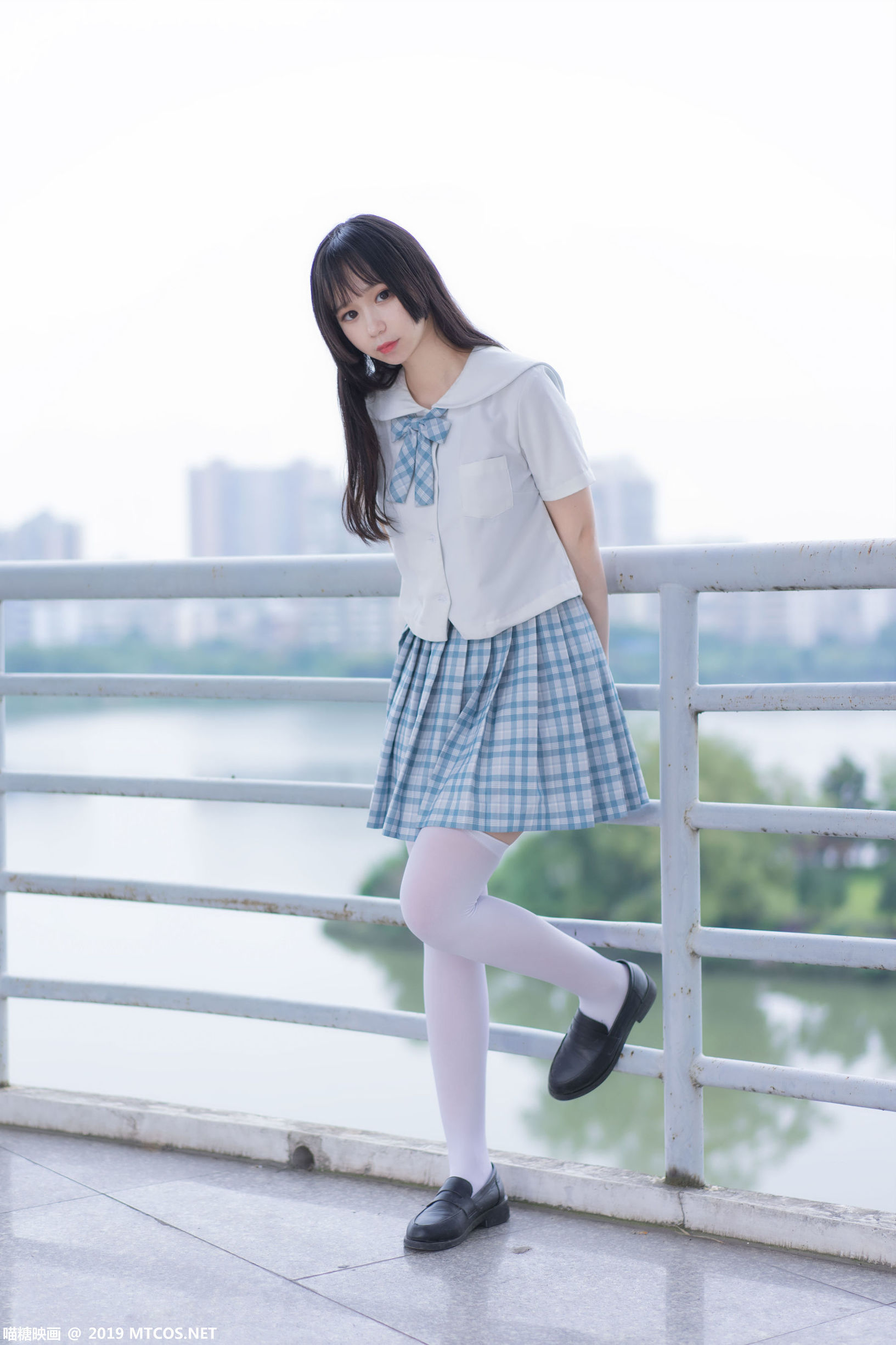[喵糖映画] VOL.015 白丝格子裙