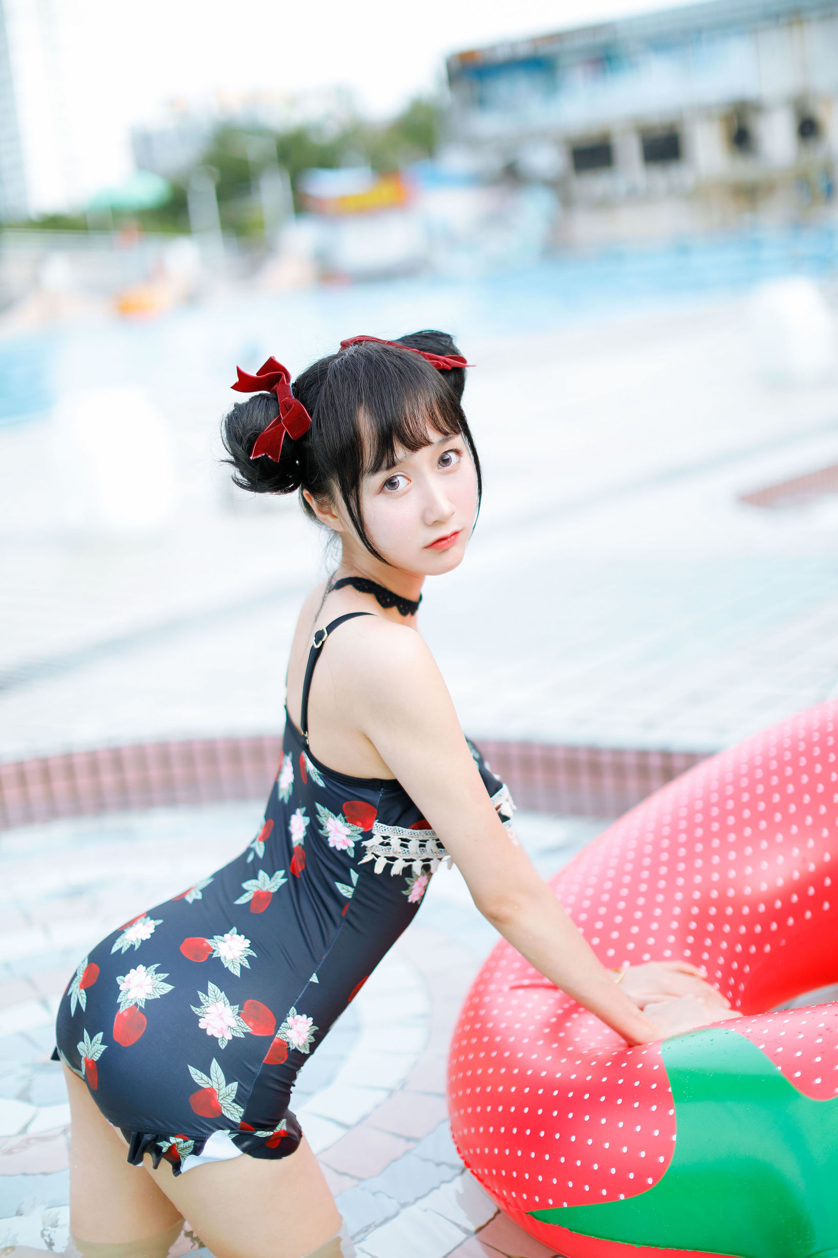 เมียวถังเอี๊ยง] VOL.239 ชุดว่ายน้ำสตรอว์เบอร์รี