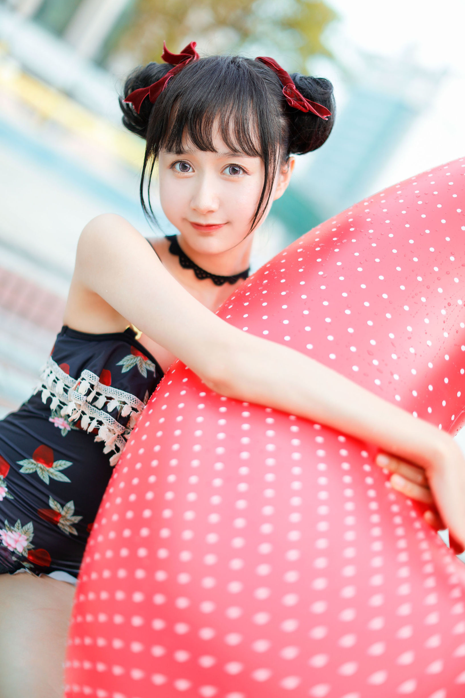 เมียวถังเอี๊ยง] VOL.239 ชุดว่ายน้ำสตรอว์เบอร์รี