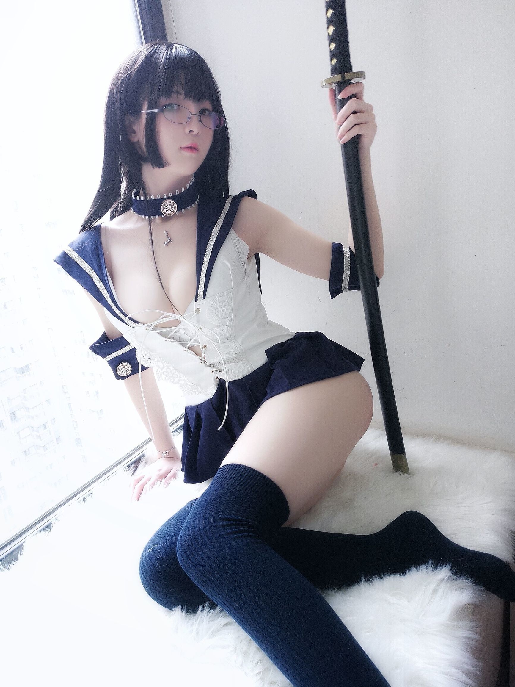 [萝莉COS] 一小央泽 - 武士刀与水手服