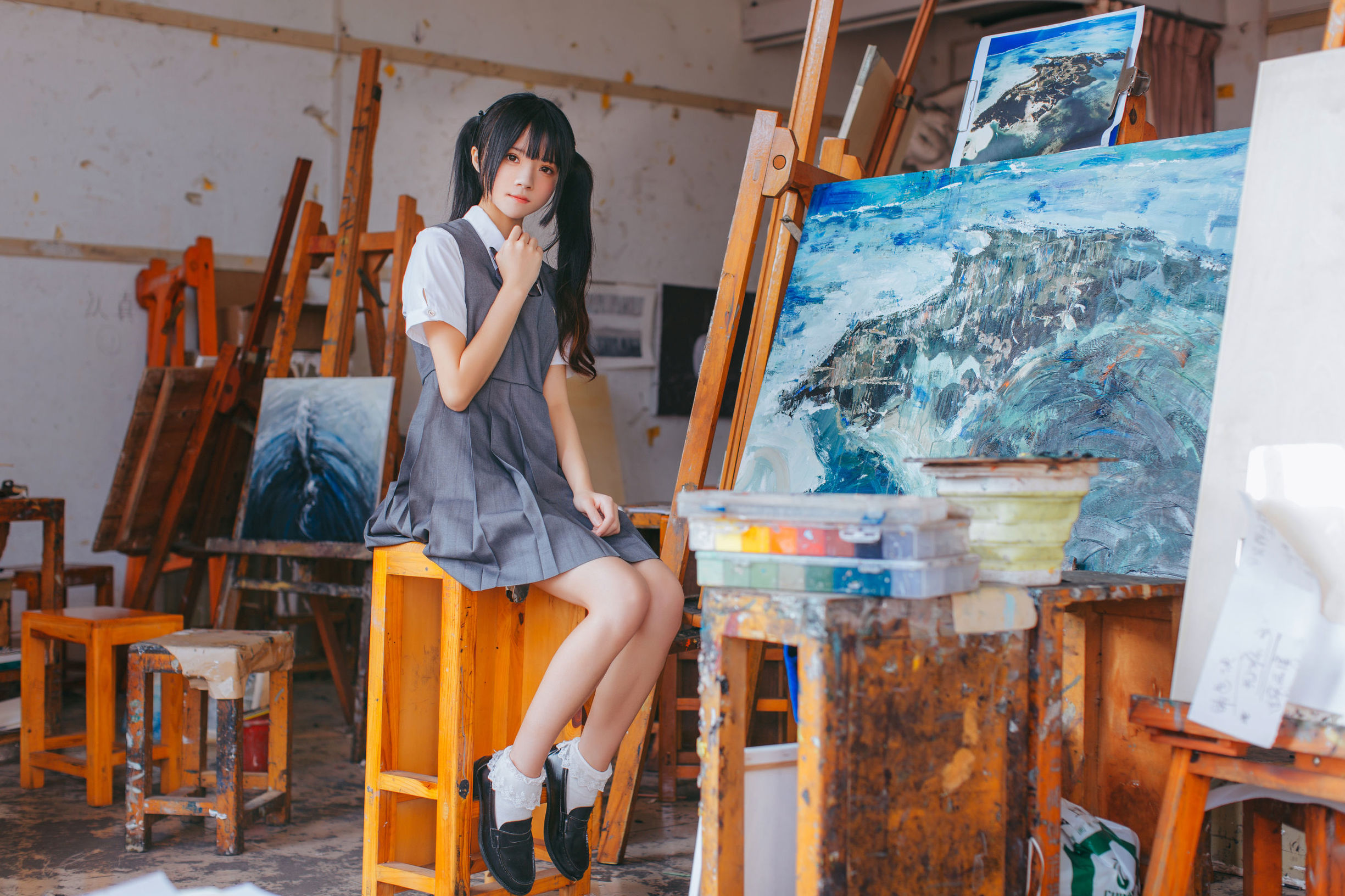 โลลิคอส] ซากุระเทาเมียว《สาวน้อยในห้องศิลปะ》