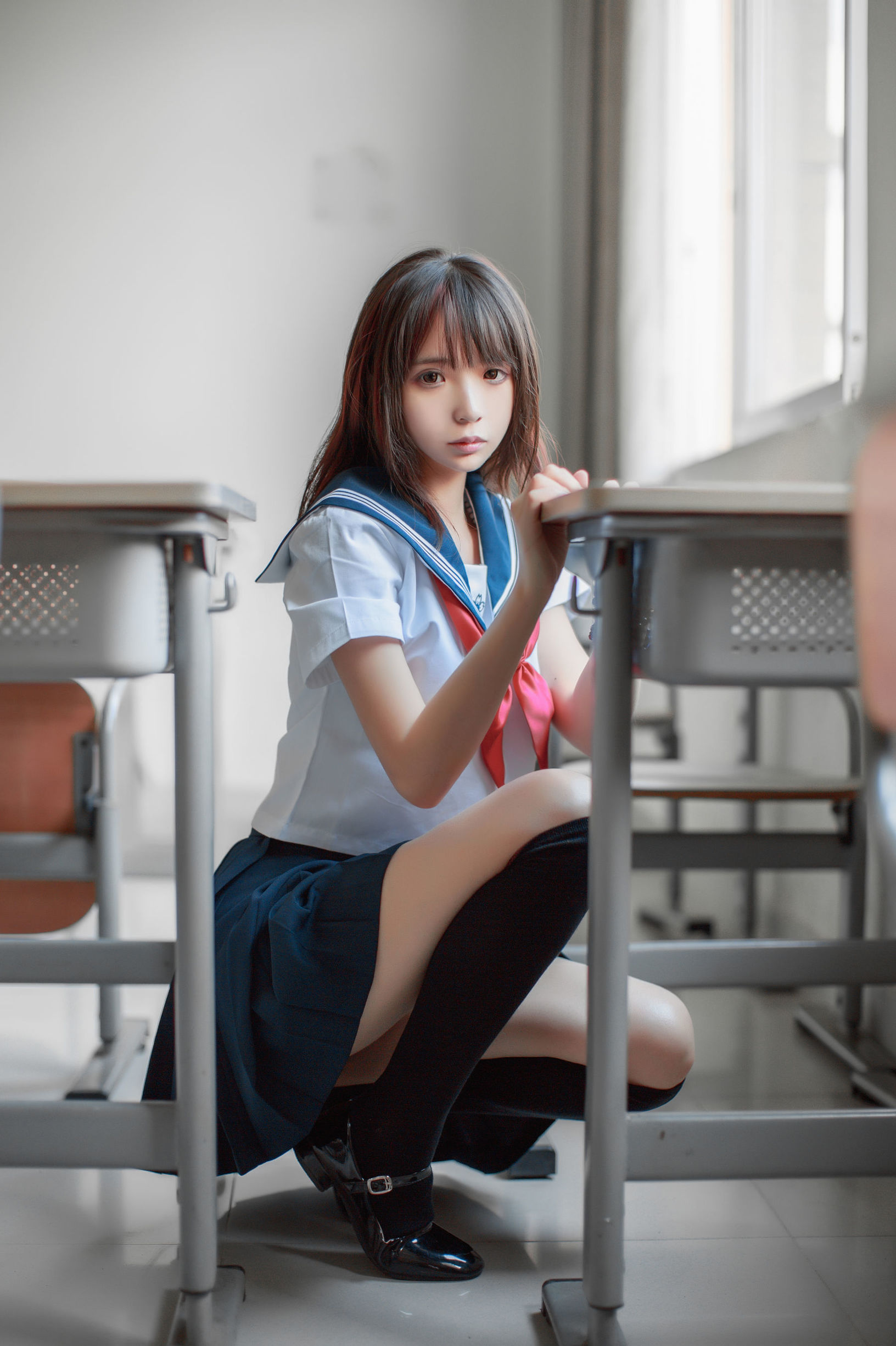Crazy Cat ss Cosplay Áo Thủy Thủ Bạn Cùng Bàn