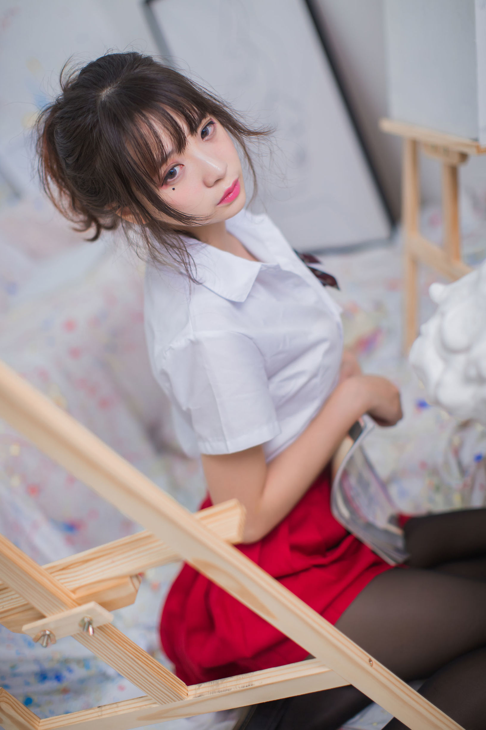 Crazy Cat ss ถุงน่องดำ JK สไตล์สาวหวาน