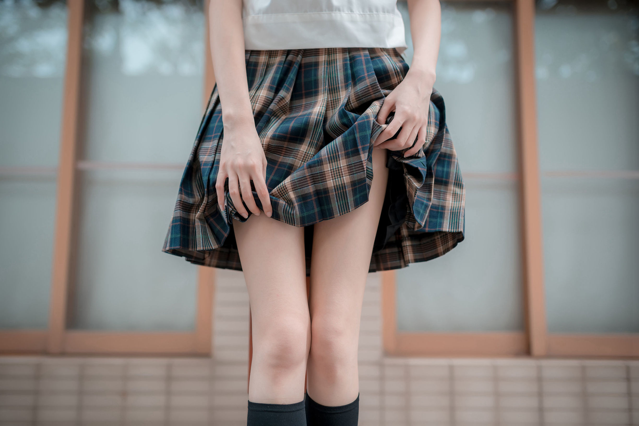 เขตแดนแห่งสายลม] NO.074 เจเค ถุงเท้ายาวสีดำ