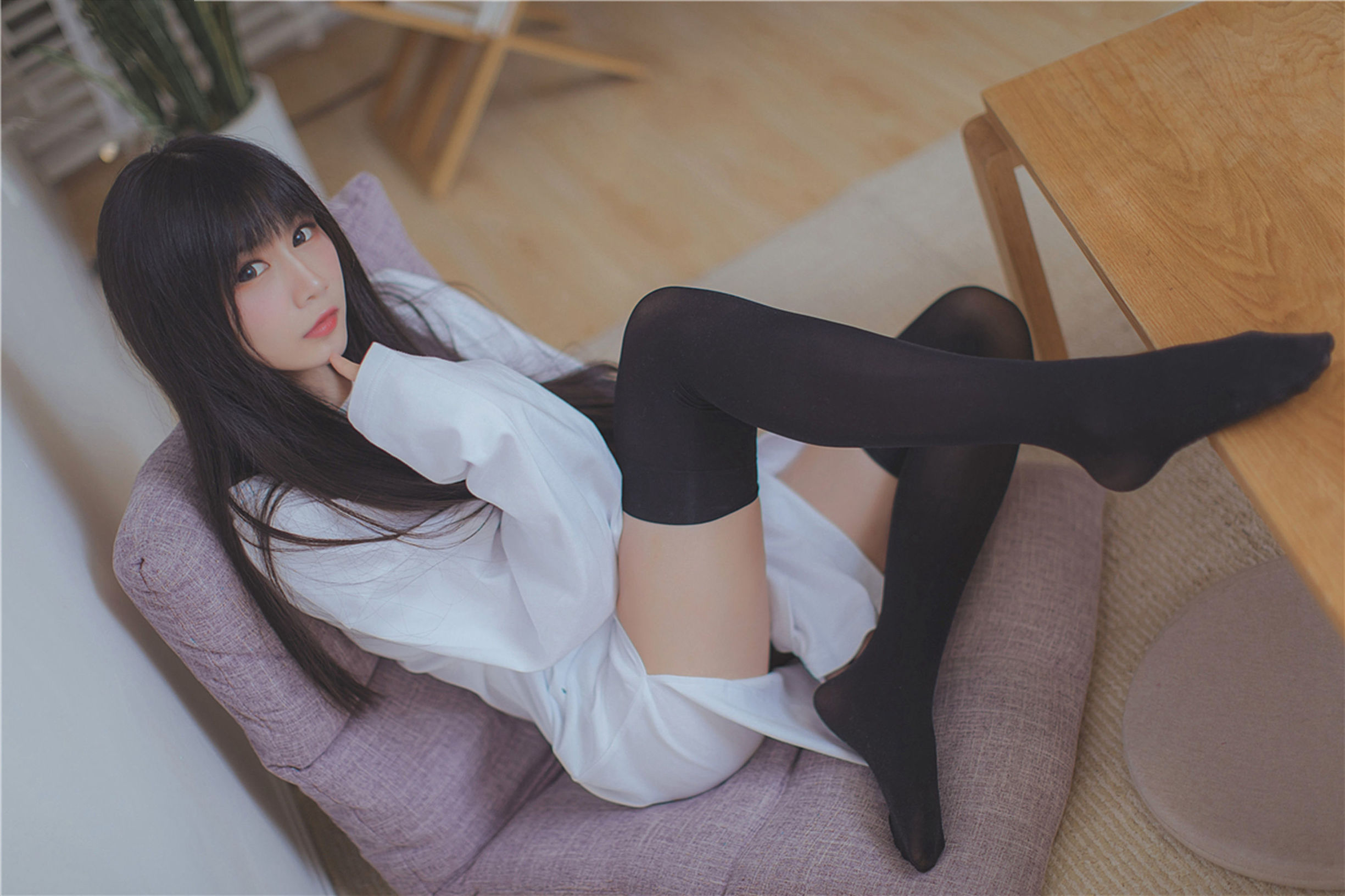 เฟิงจือหลิงอวิ่น] NO.079 สาวผมยาวสวมถุงน่องดำรุ่นน้อง