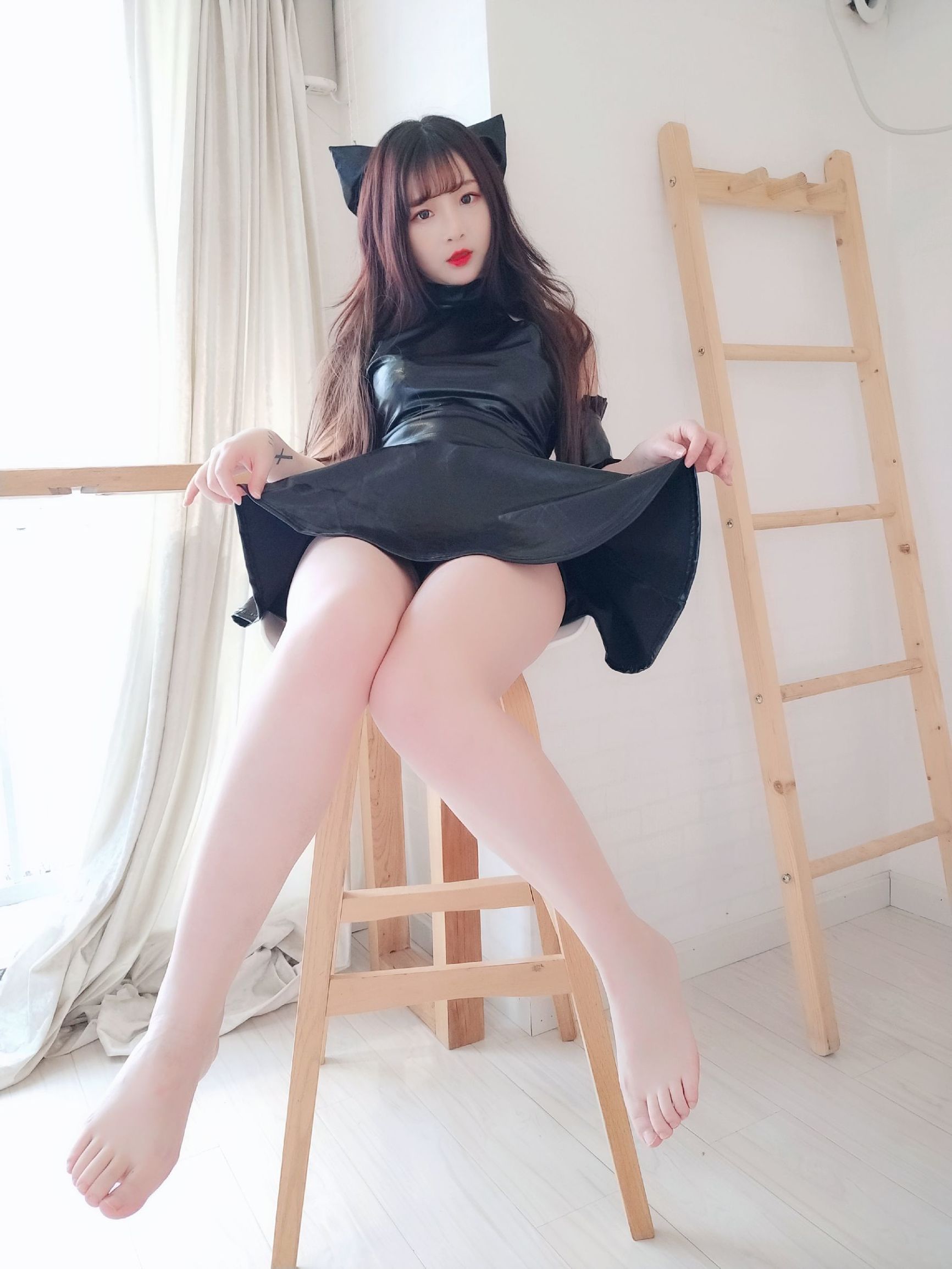 COS 복지] 2차원 미녀 후루카와 카구라 - 검은 반짝이는 원피스