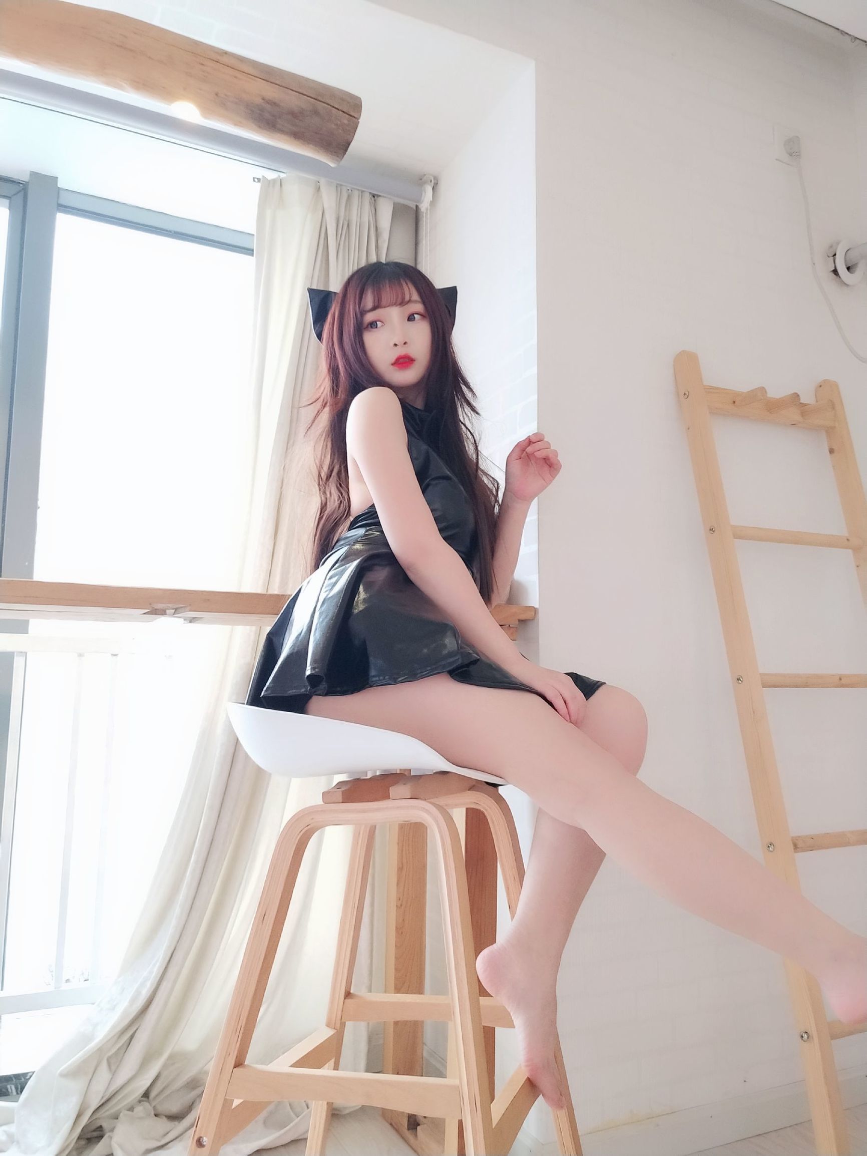 COS 복지] 2차원 미녀 후루카와 카구라 - 검은 반짝이는 원피스