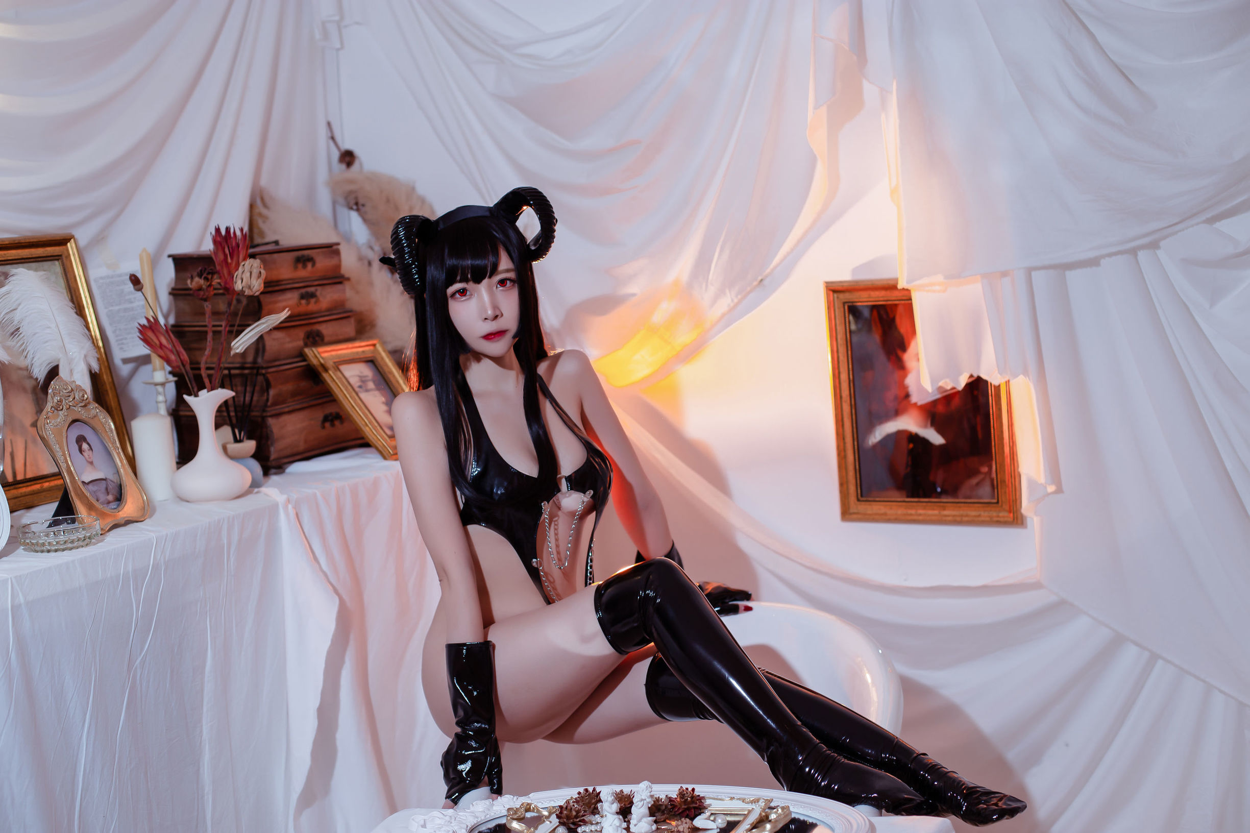 COS福利] 人気のCoser二佐Nisa - ラテックス悪魔