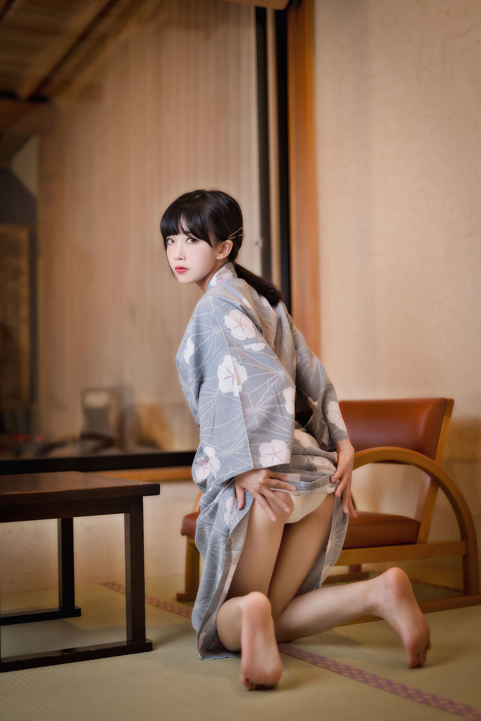 COSฟู๋ลี่] บล็อกเกอร์อนิเมะ ซุยเมี่ยวอากวา - ออนเซ็นกิโมโน