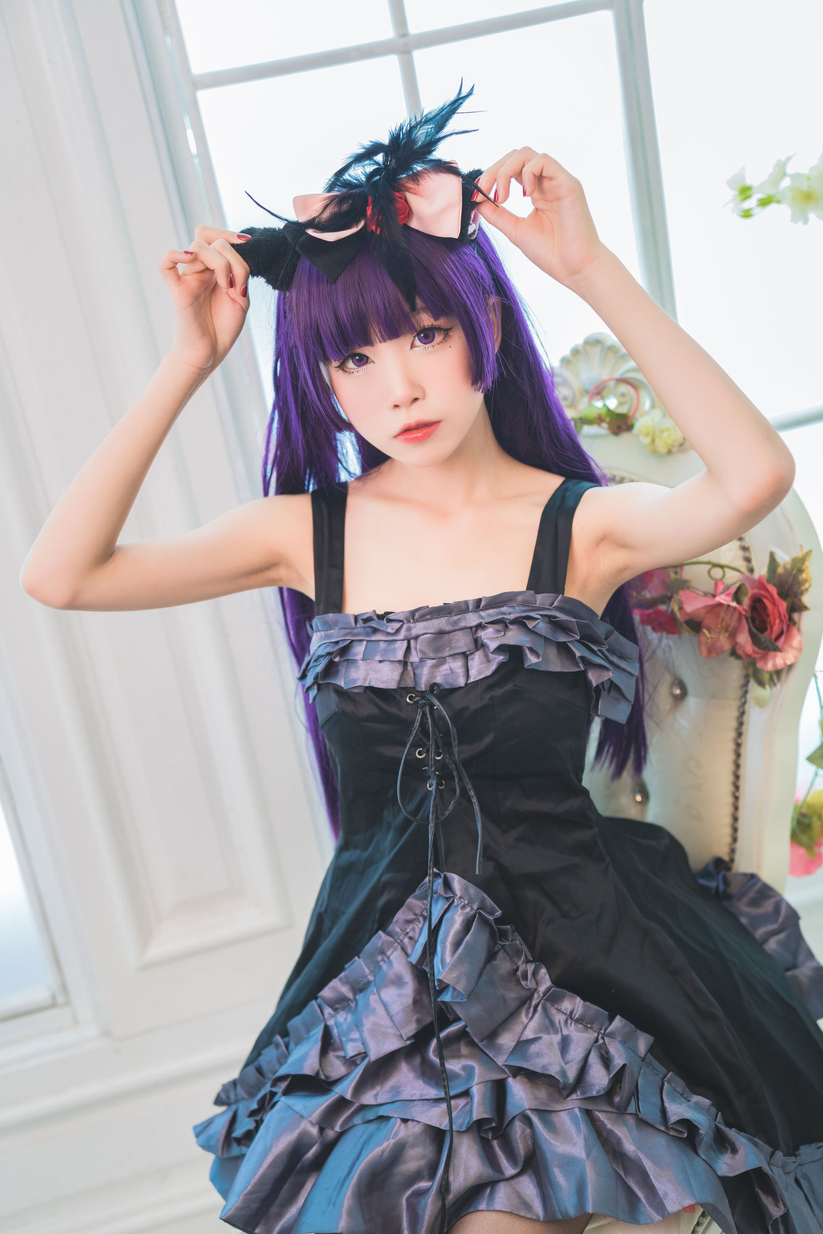 COS Phúc Lợi] Blogger Anime Shui Miao Aqua - Mèo Đen