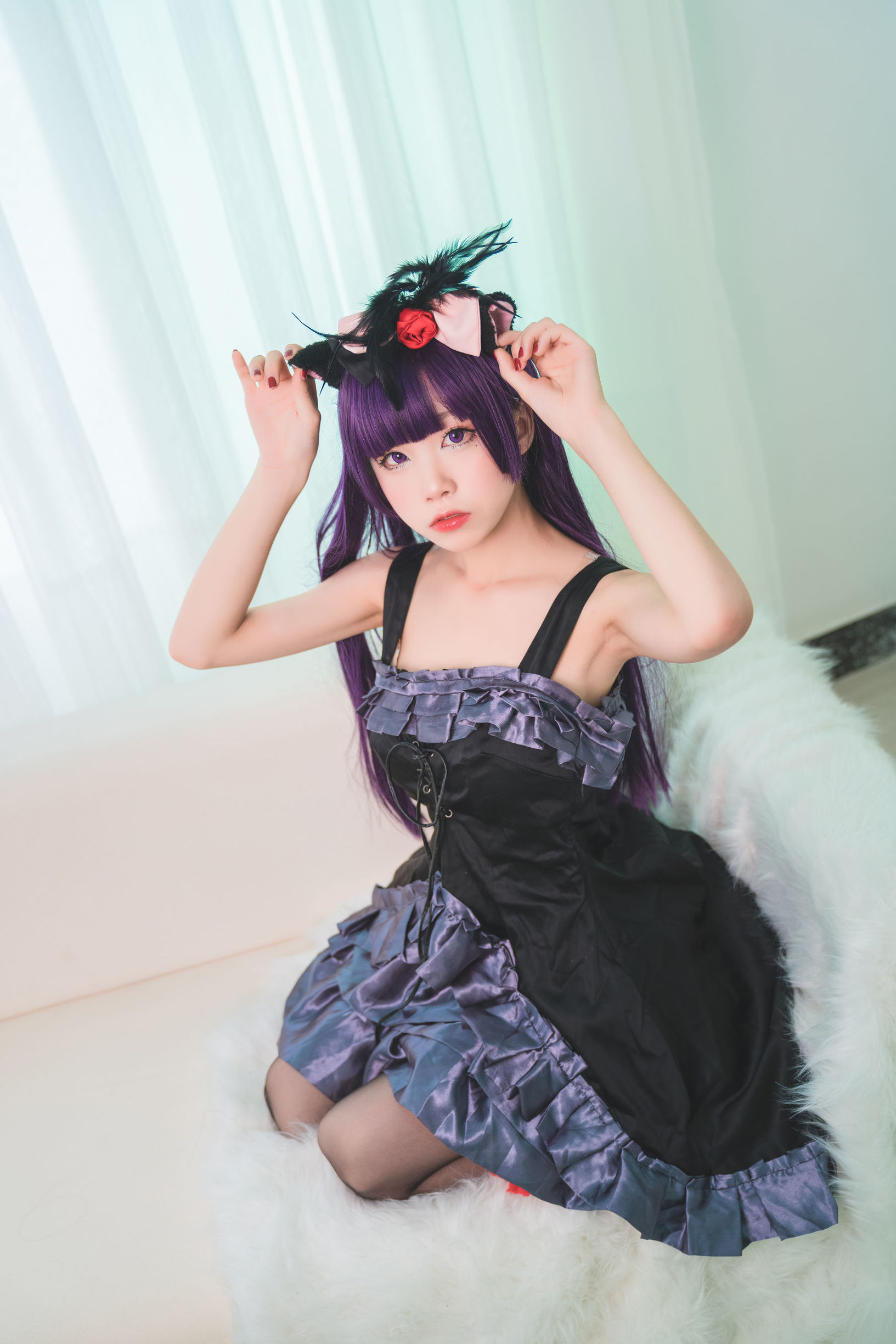COS Phúc Lợi] Blogger Anime Shui Miao Aqua - Mèo Đen