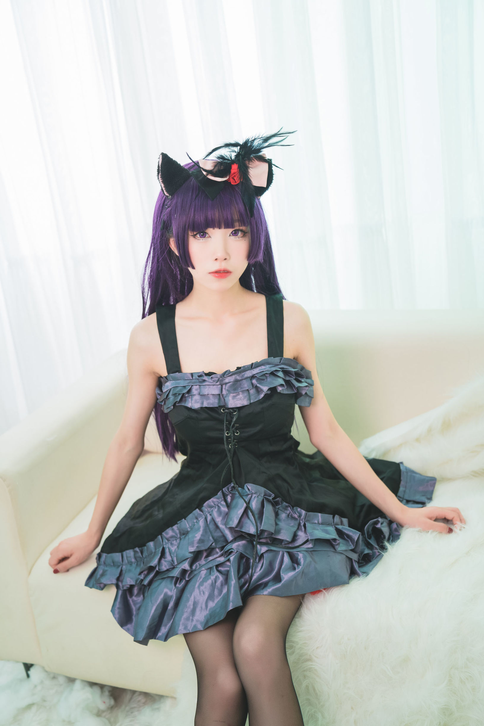 COS Phúc Lợi] Blogger Anime Shui Miao Aqua - Mèo Đen