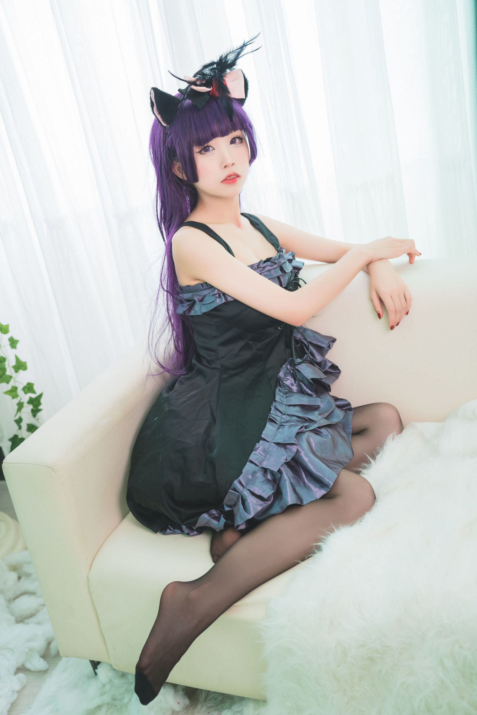 COS Phúc Lợi] Blogger Anime Shui Miao Aqua - Mèo Đen