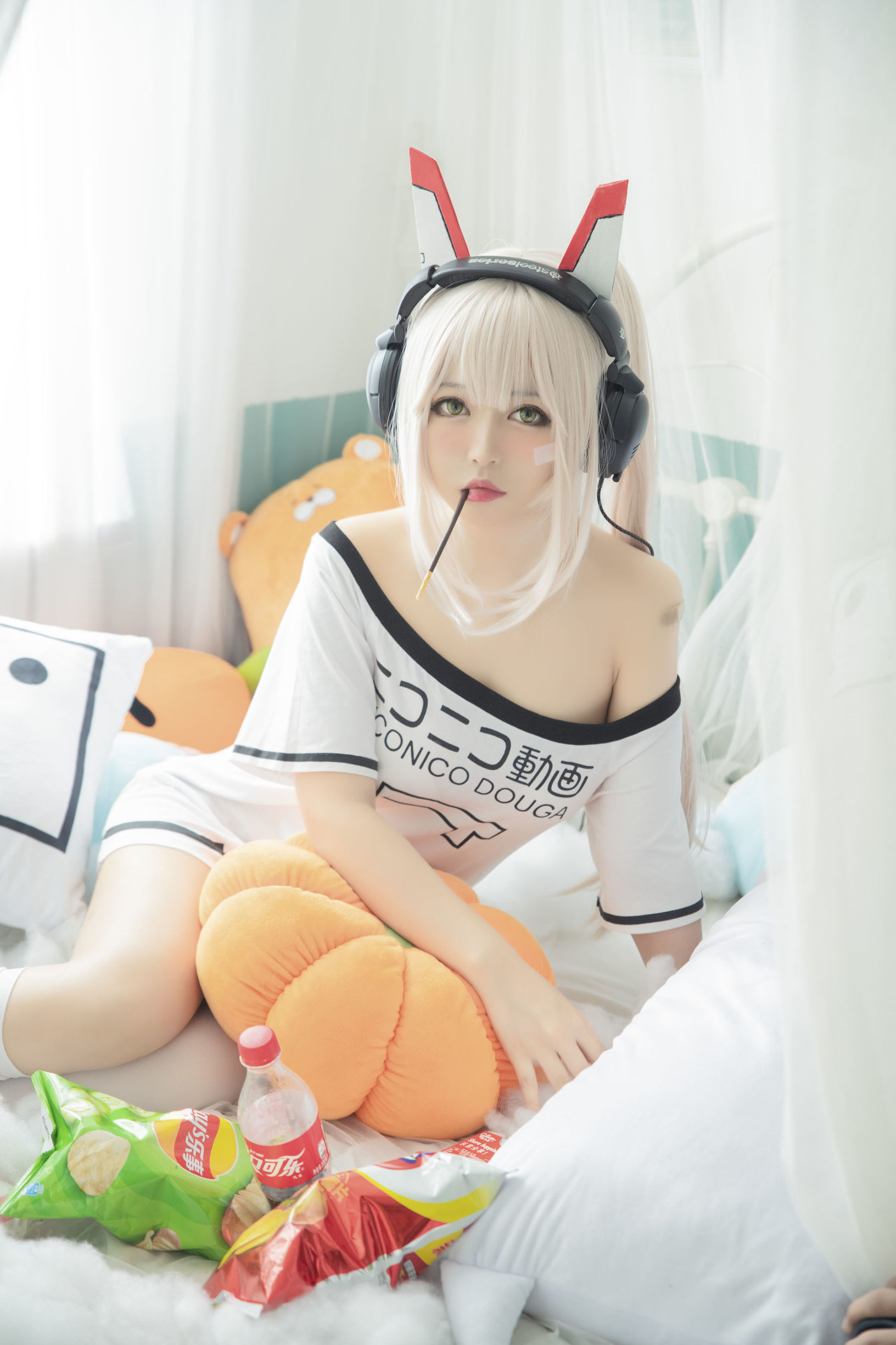 COS ฟู ลี่] สาวตาโตที่น่ารัก แบล็คแคทแคท OvO - คนอ้วนออตาคุ หลิงโป
