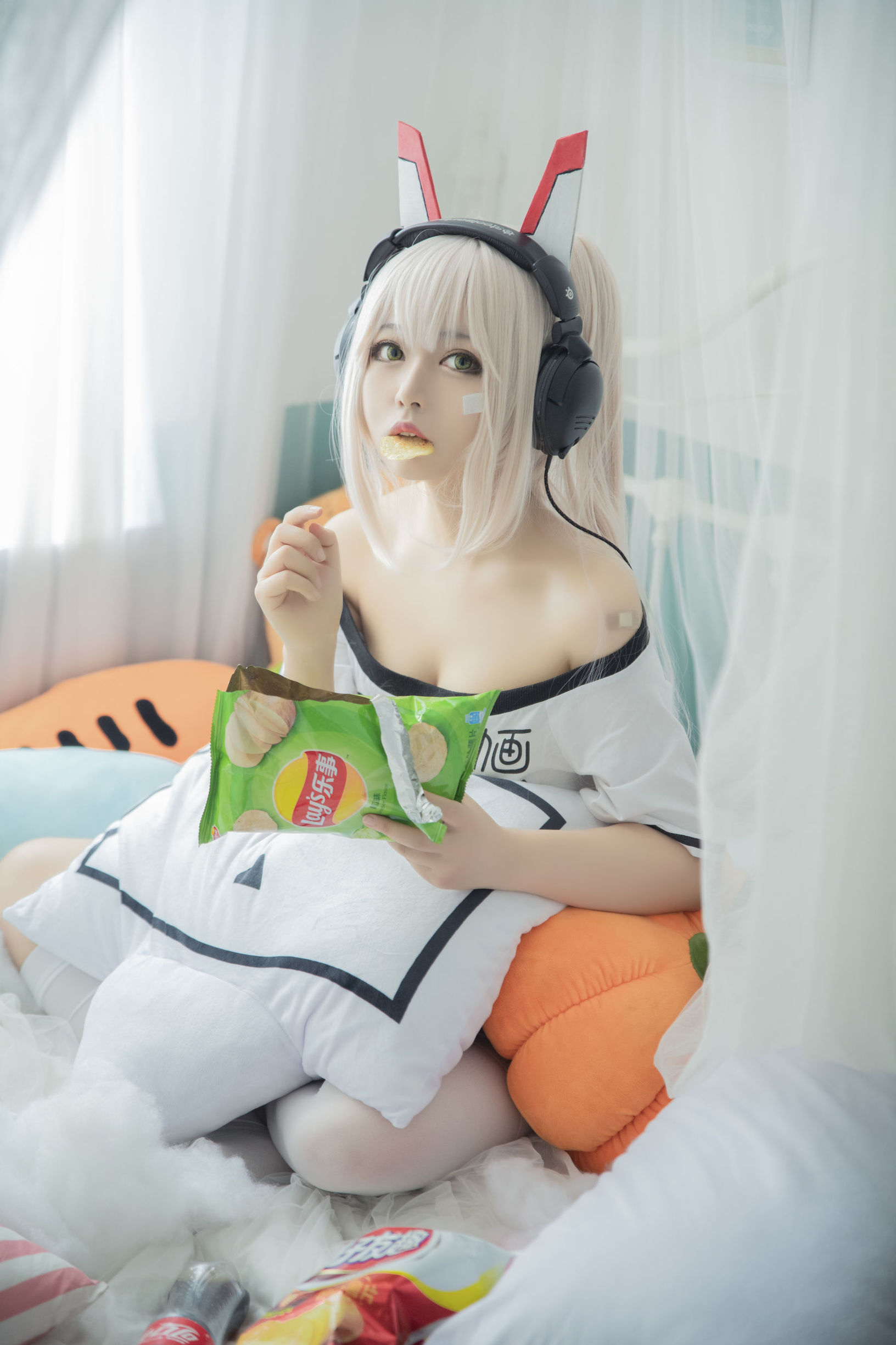 COS ฟู ลี่] สาวตาโตที่น่ารัก แบล็คแคทแคท OvO - คนอ้วนออตาคุ หลิงโป