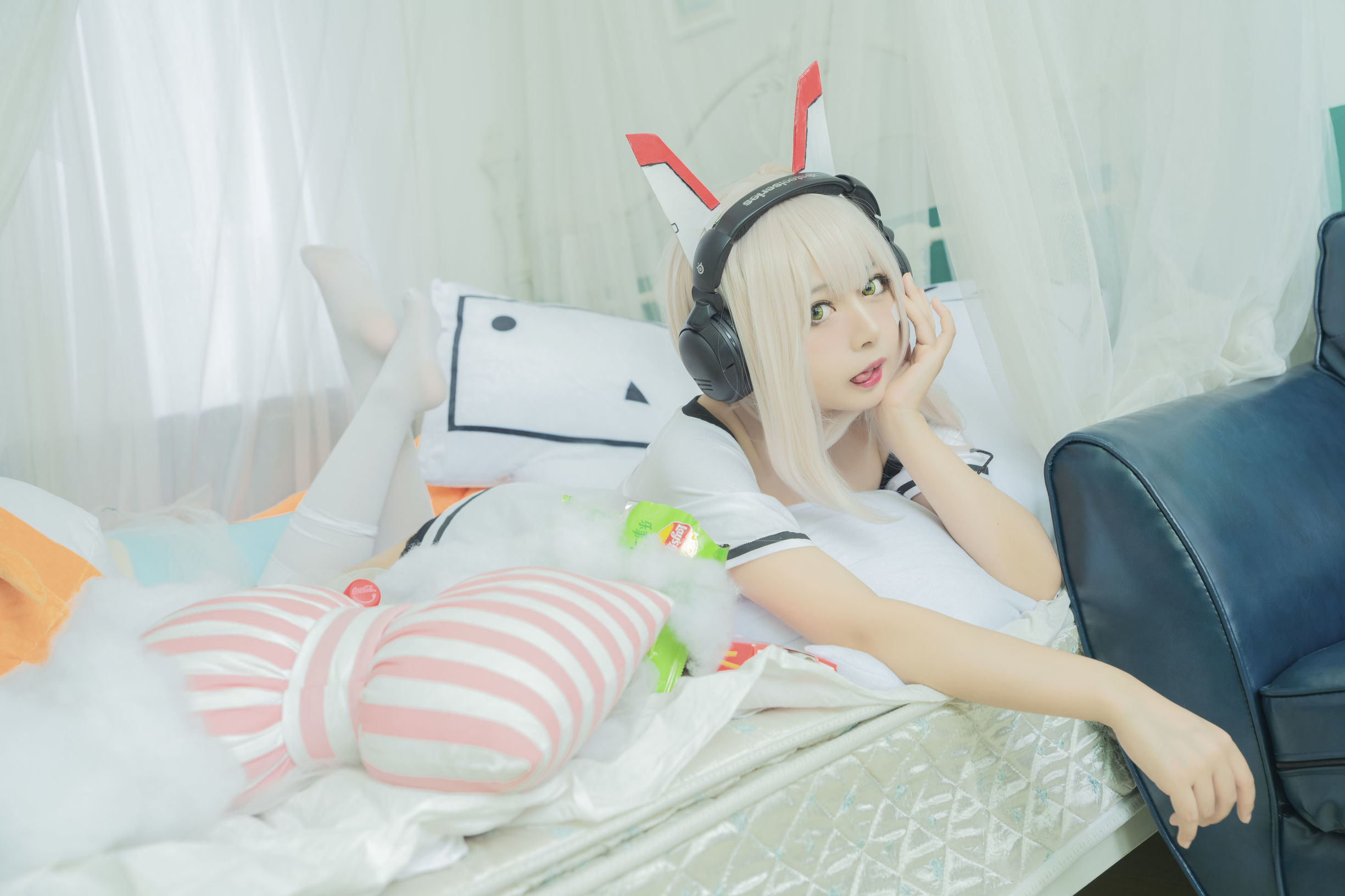 COS ฟู ลี่] สาวตาโตที่น่ารัก แบล็คแคทแคท OvO - คนอ้วนออตาคุ หลิงโป