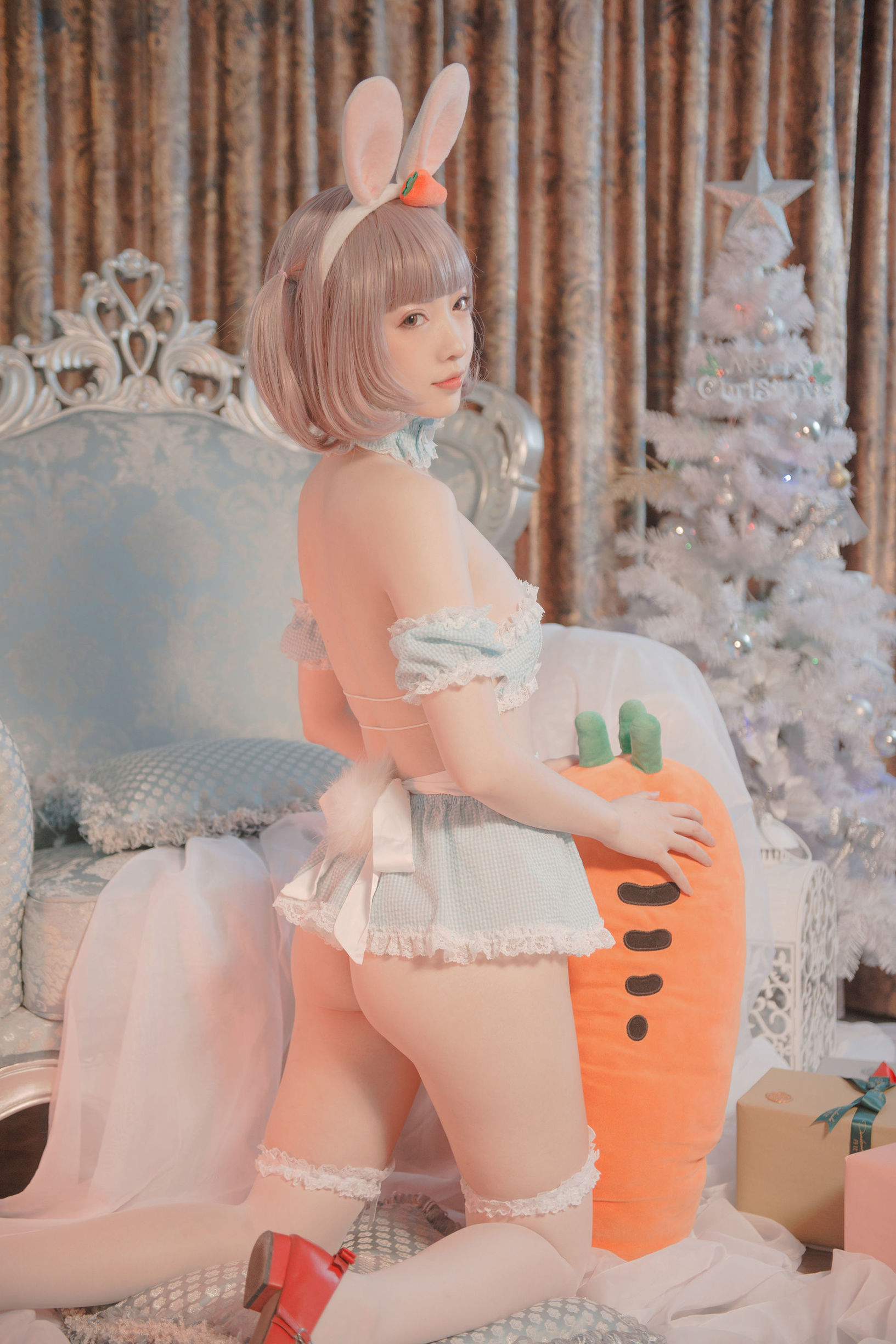 [COS福利] 大胸萌妹妖少you1 - 雪兔