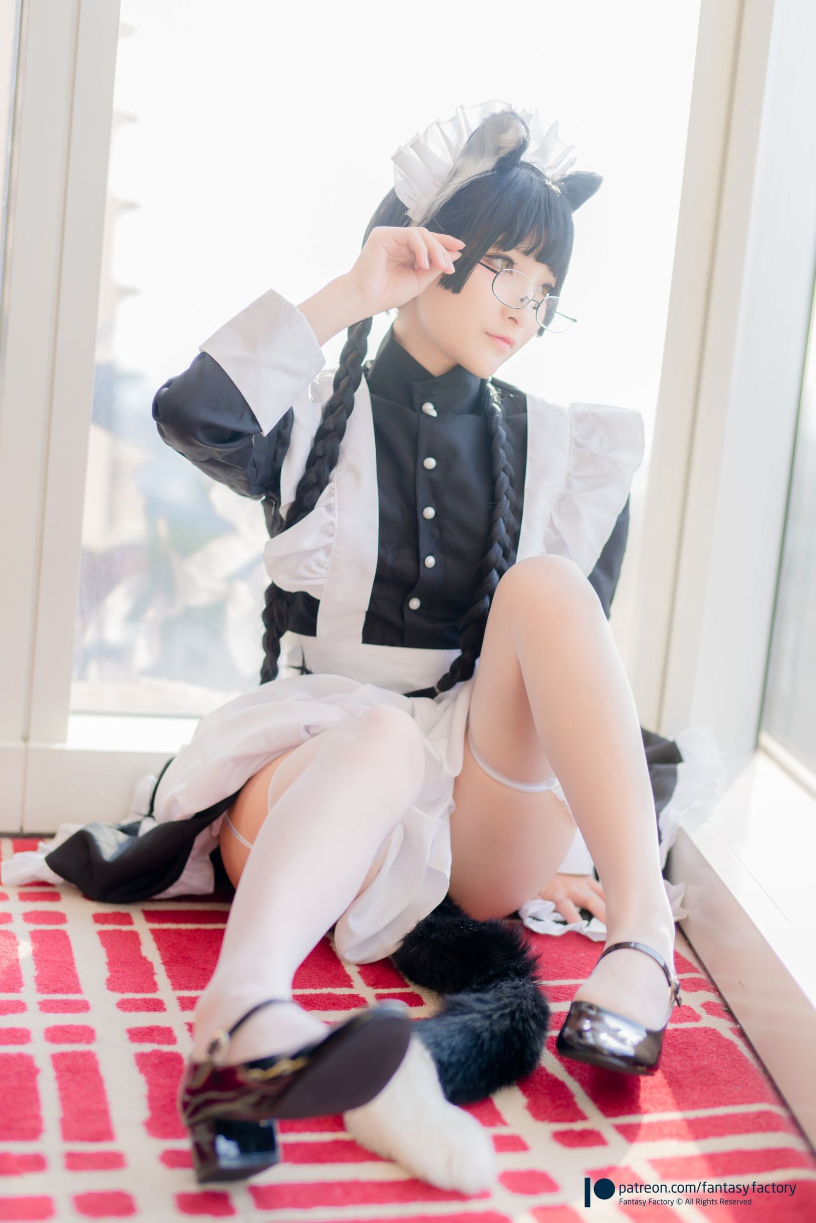 [COS福利] 小丁 [Fantasy Factory] Maid Meow 喵娘女仆