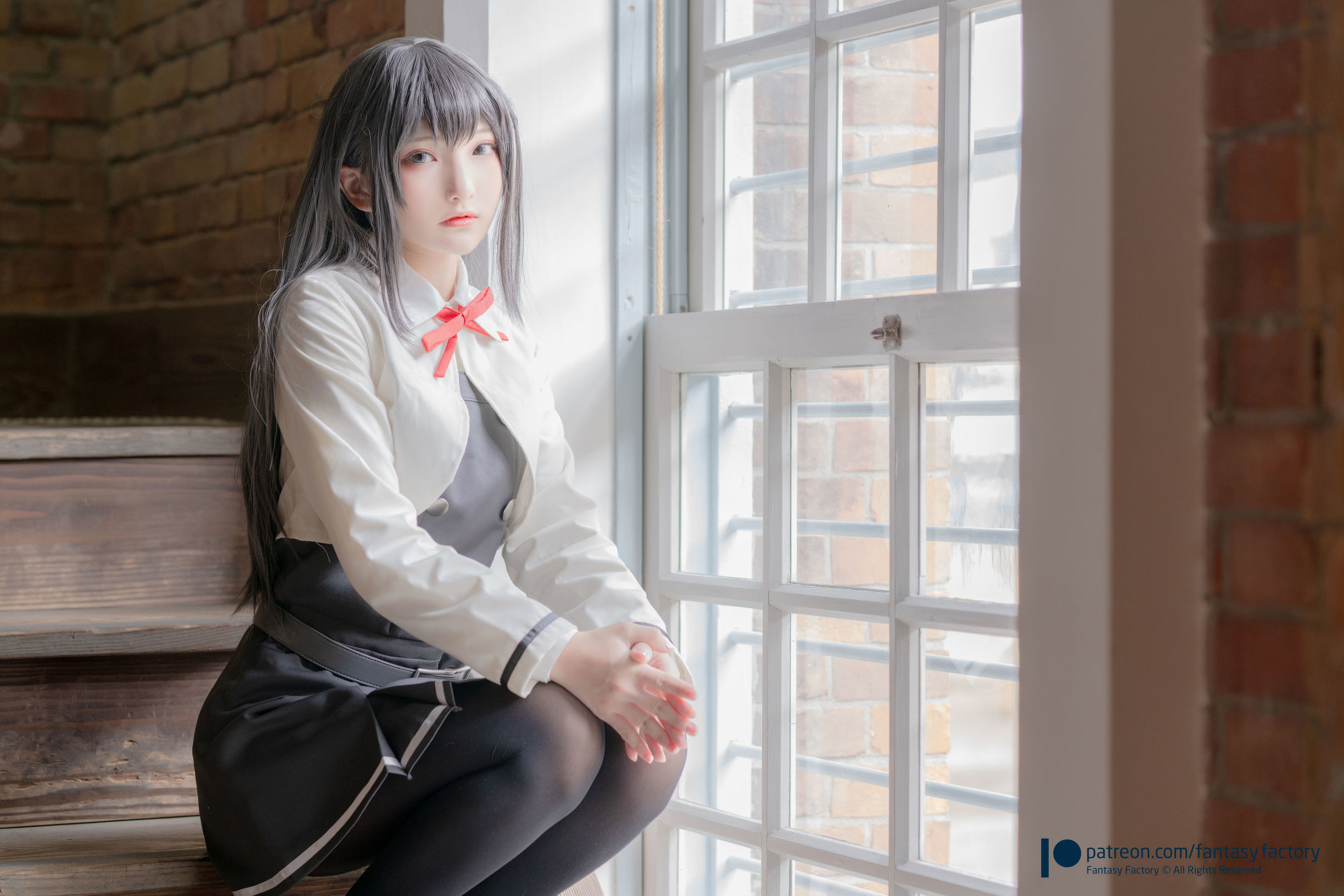 [COS福利] 小丁Cosplay 2020.01 [Fantasy Factory] 黑丝 和服 JK