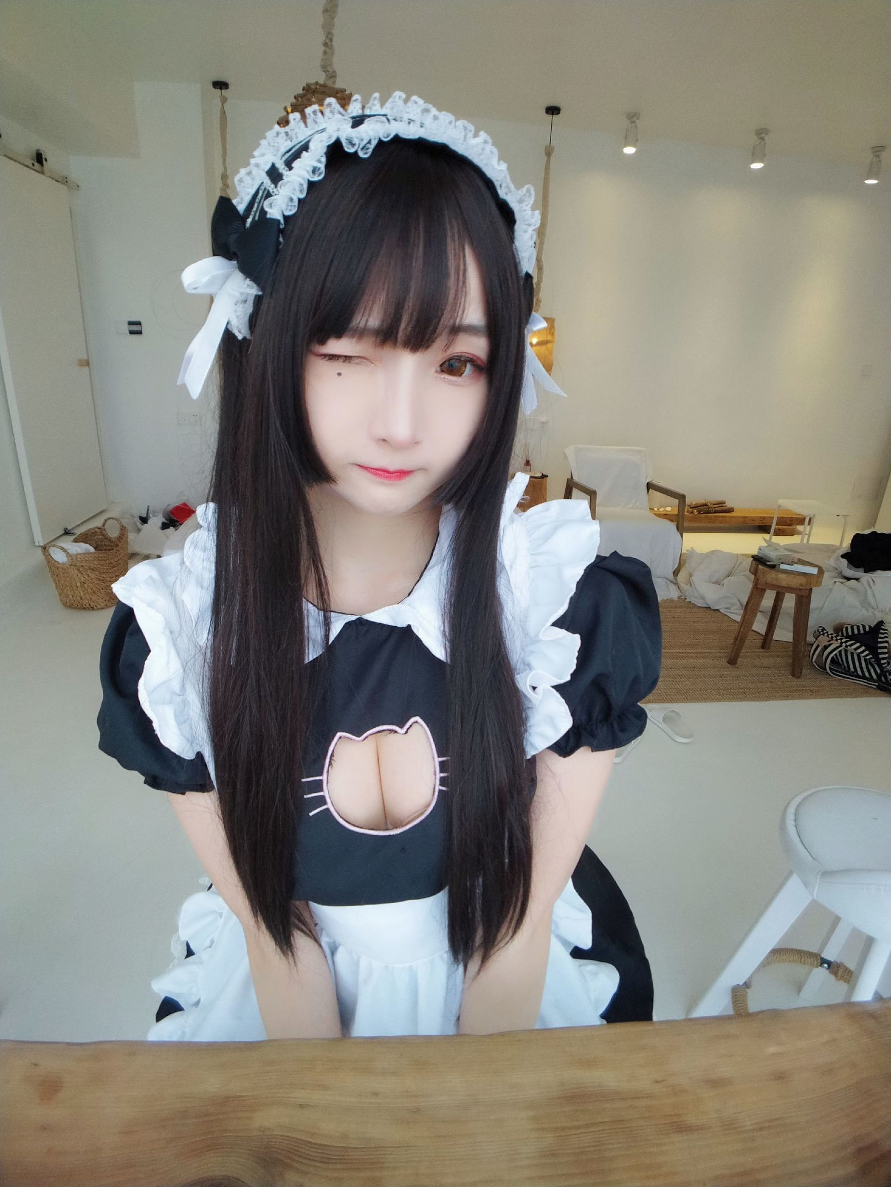 二次元美女古川kagura 黑白女仆