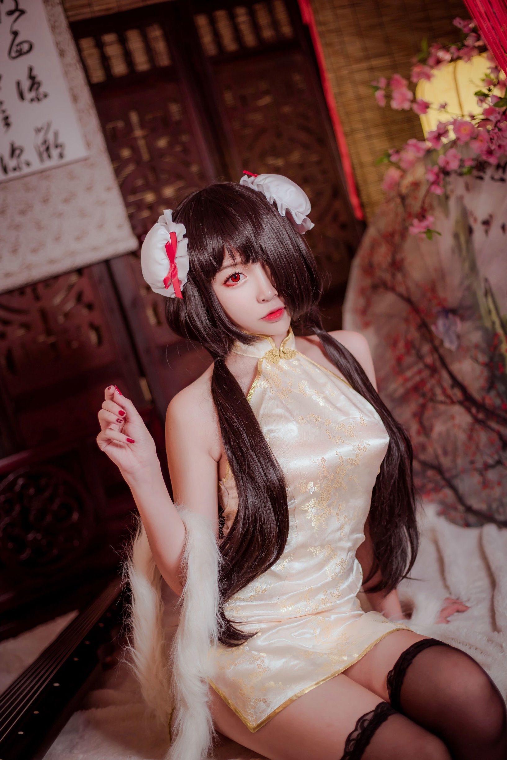 人気のコスプレイヤー 二佐Nisa 狂三旗袍