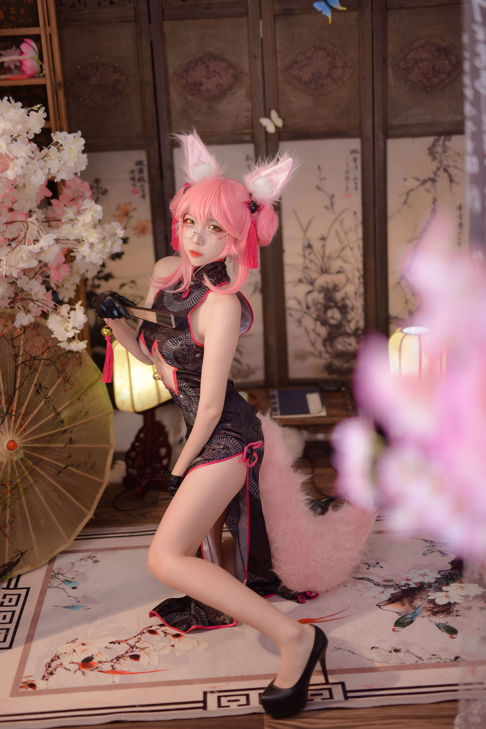 人気のコスプレイヤー 二佐 Nisa Fate 旗袍狐
