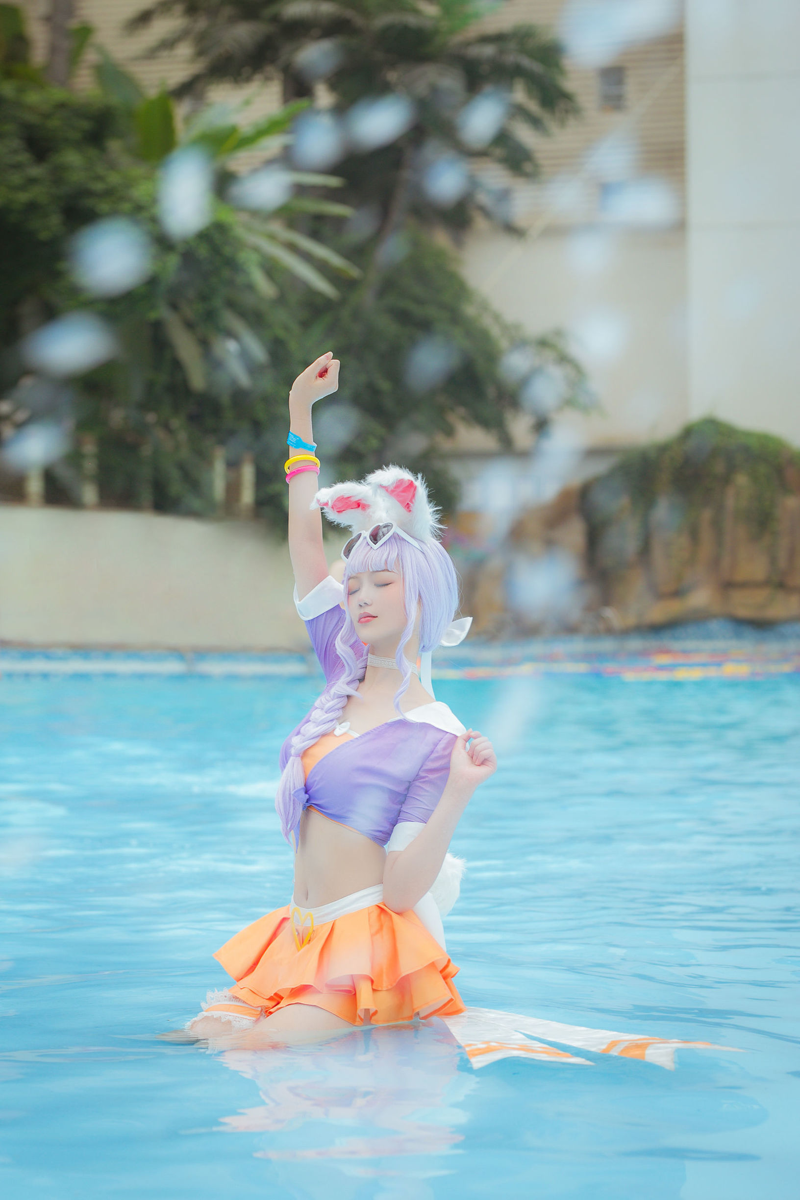 Popular coser Qi Gu Er MIKI, Honor of Kings, Gongsun Li Honey Orange Summer
