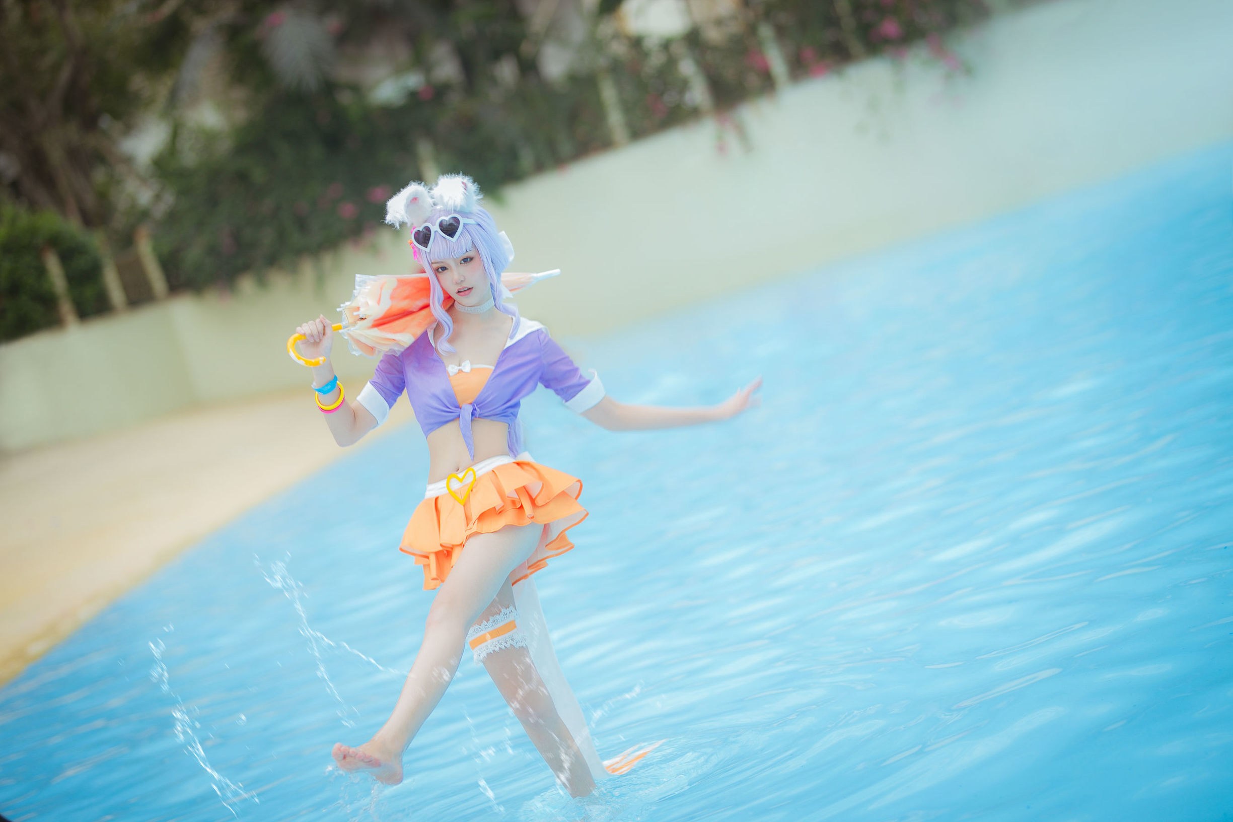 Popular coser Qi Gu Er MIKI, Honor of Kings, Gongsun Li Honey Orange Summer