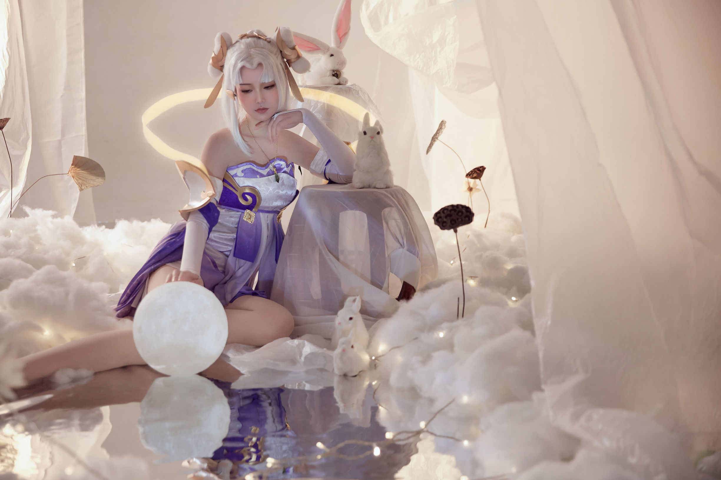 Popular coser Qi Gu'er MIKI, Honor of Kings Chang'e