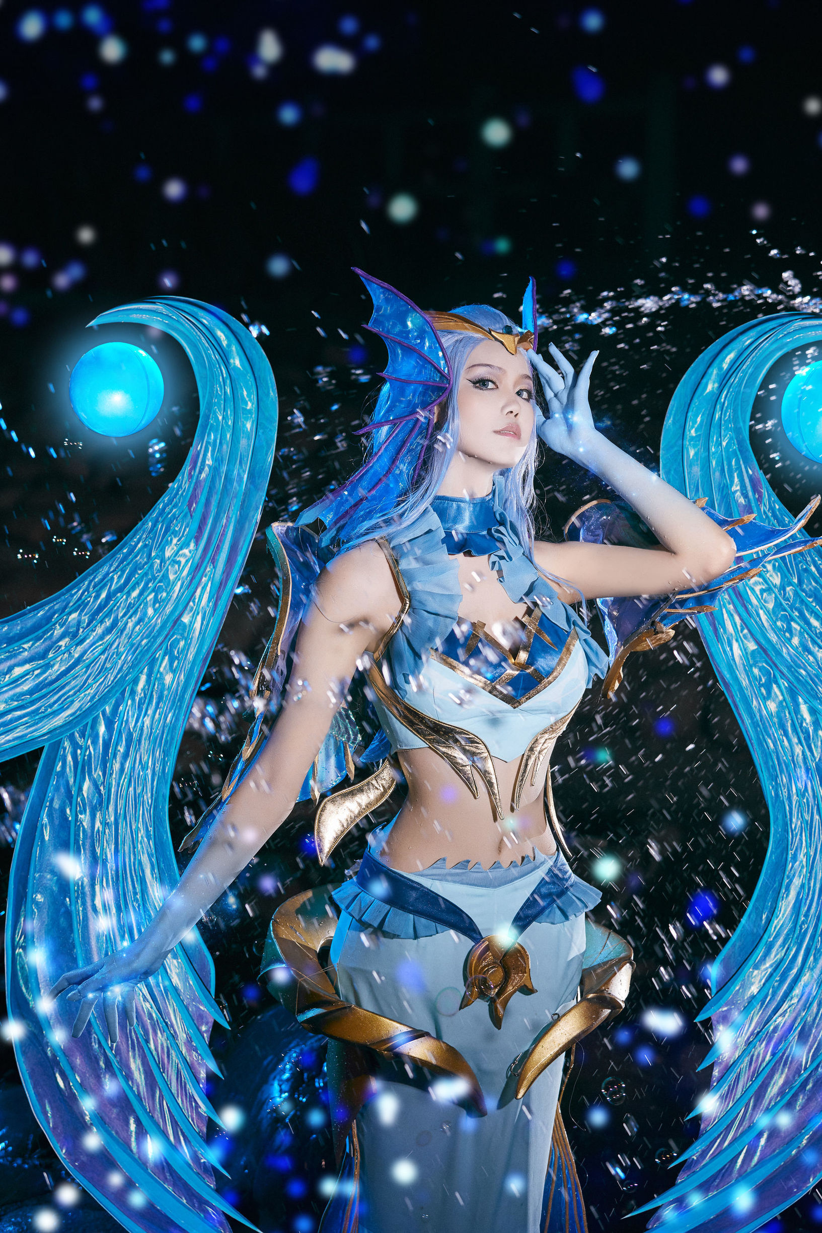 Popular cosplayer Qi Gu Er MIKI, Honor of Kings, Wu Zetian Ocean Heart
