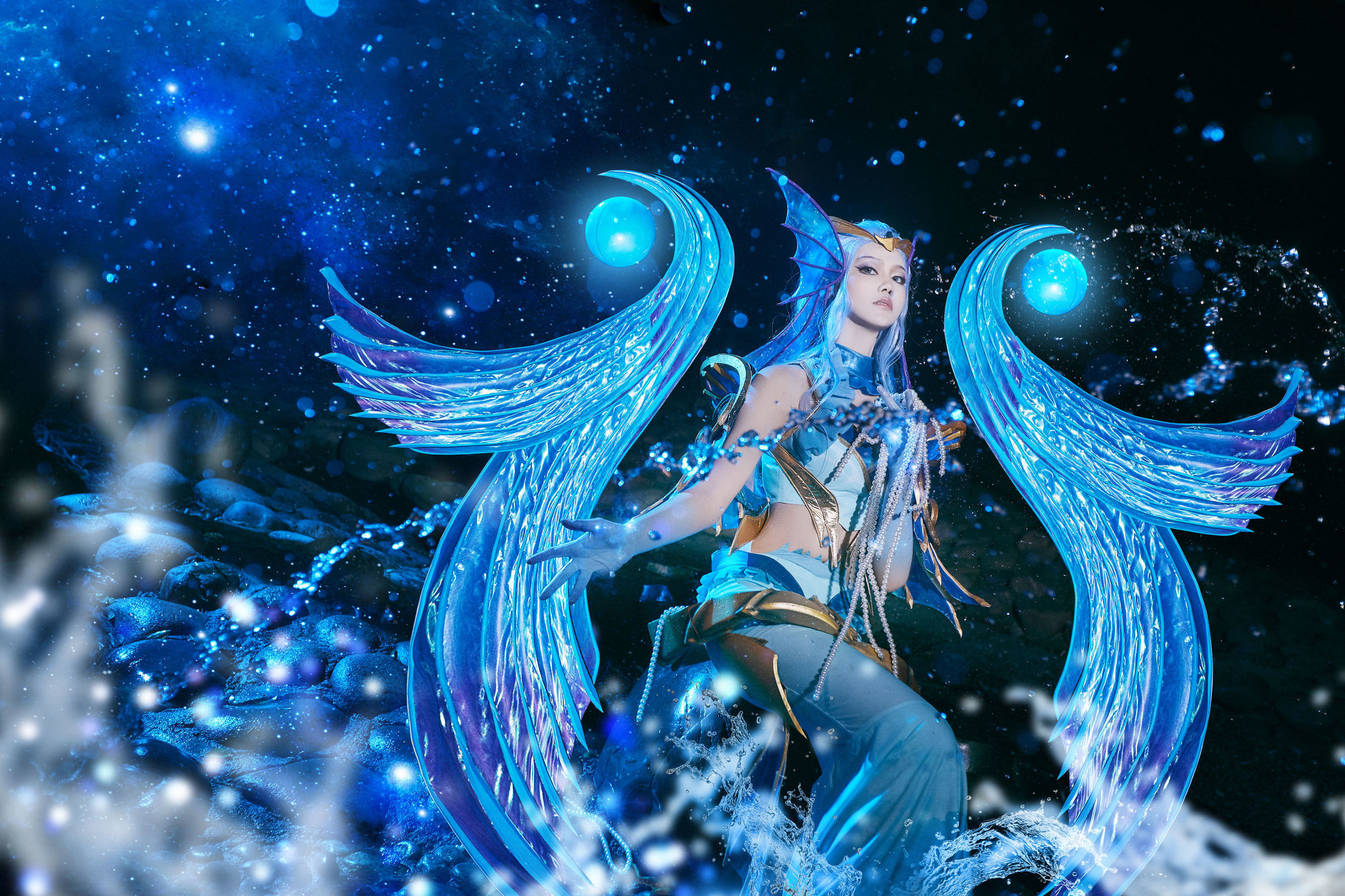 Popular cosplayer Qi Gu Er MIKI, Honor of Kings, Wu Zetian Ocean Heart
