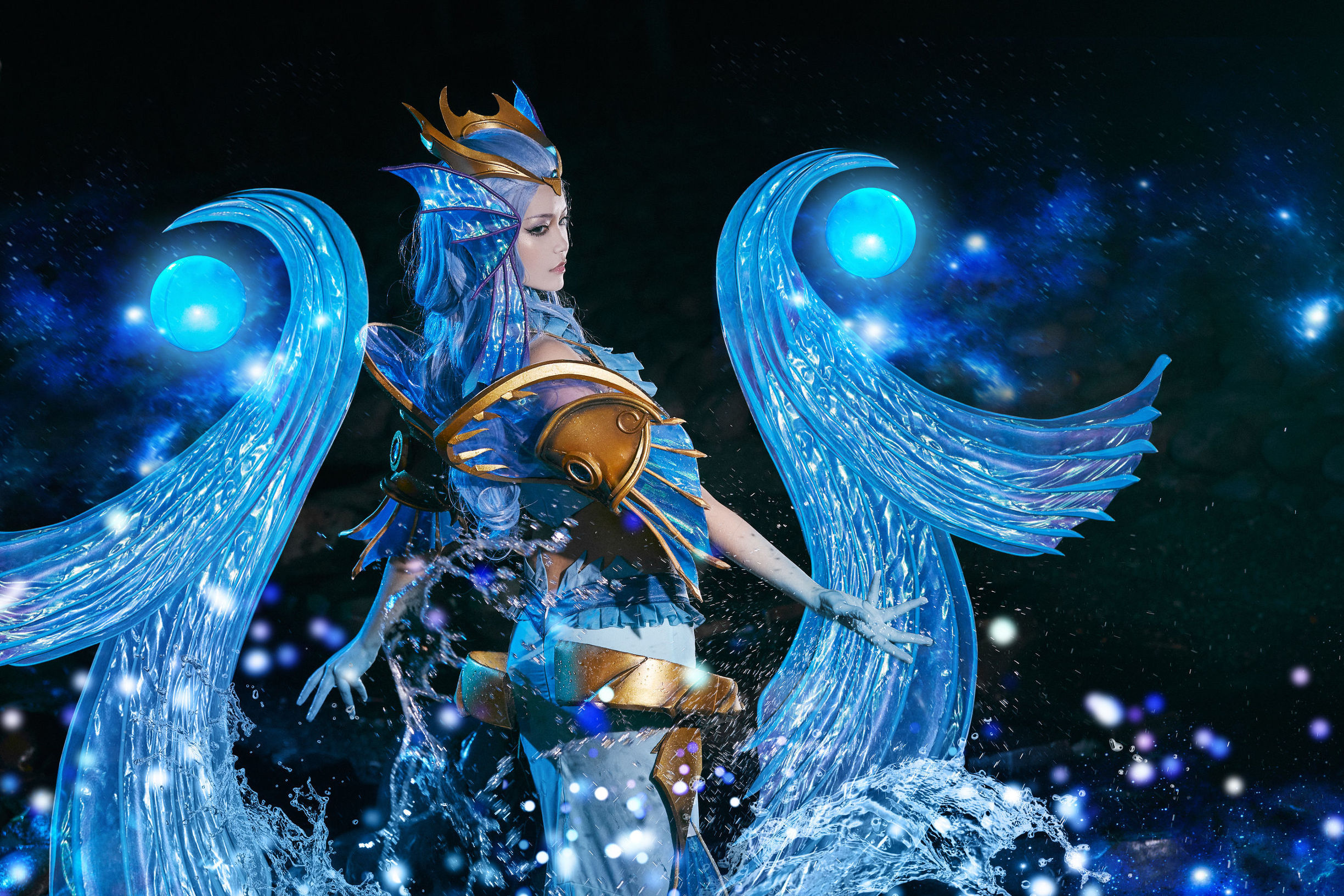 Popular cosplayer Qi Gu Er MIKI, Honor of Kings, Wu Zetian Ocean Heart